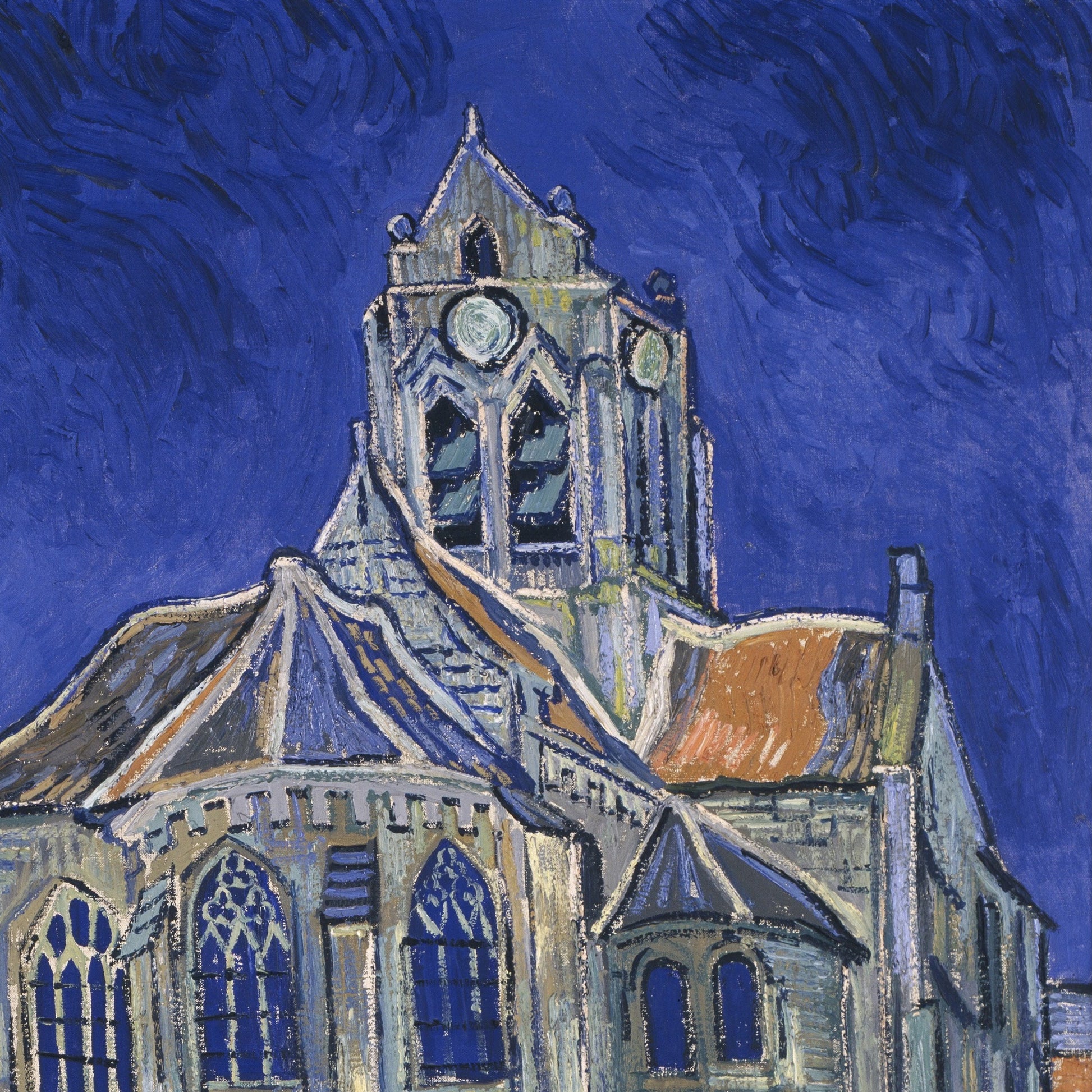 The Church in Auverssur by Vincent Van Gogh, 3d Printed with texture and brush strokes looks like original oil painting