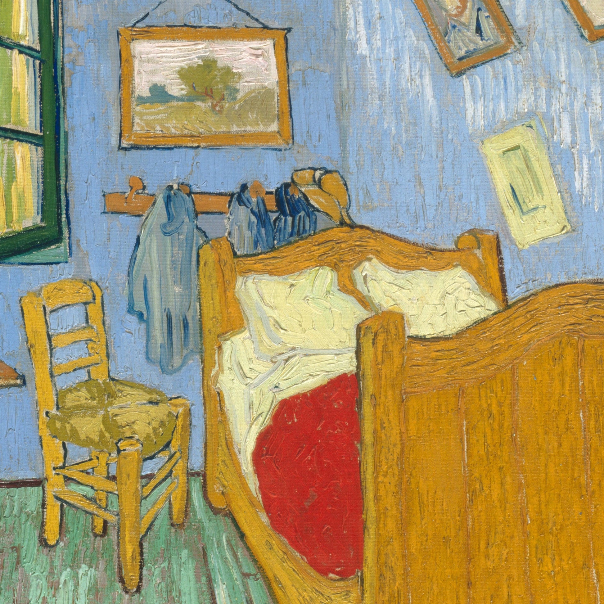 The Bedroom by Vincent Van Gogh, 3d Printed with texture and brush strokes looks like original oil painting