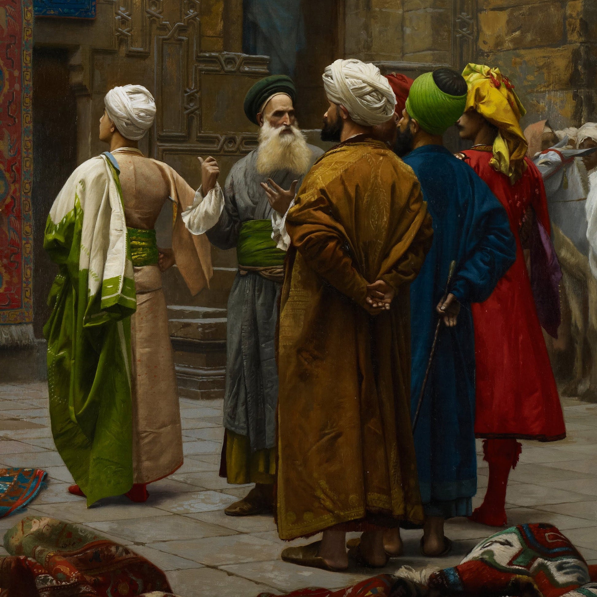 Jean Léon Gérôme: The Carpet Merchant - 3D Textured Art Print