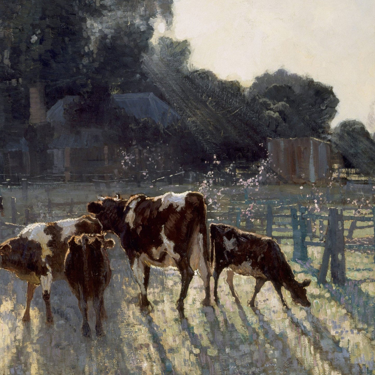 Elioth Gruner 'Spring Frost' 3D Print: Textured Oil Painting Reproduction