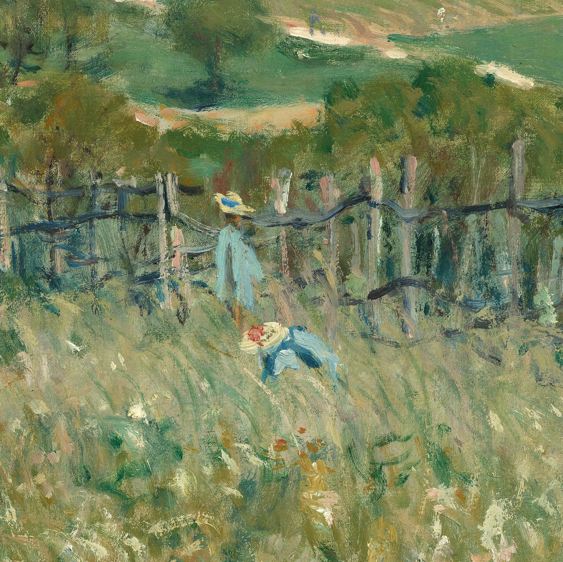 Alfred Sisley Meadow 3D Print: Textured Impressionist Art