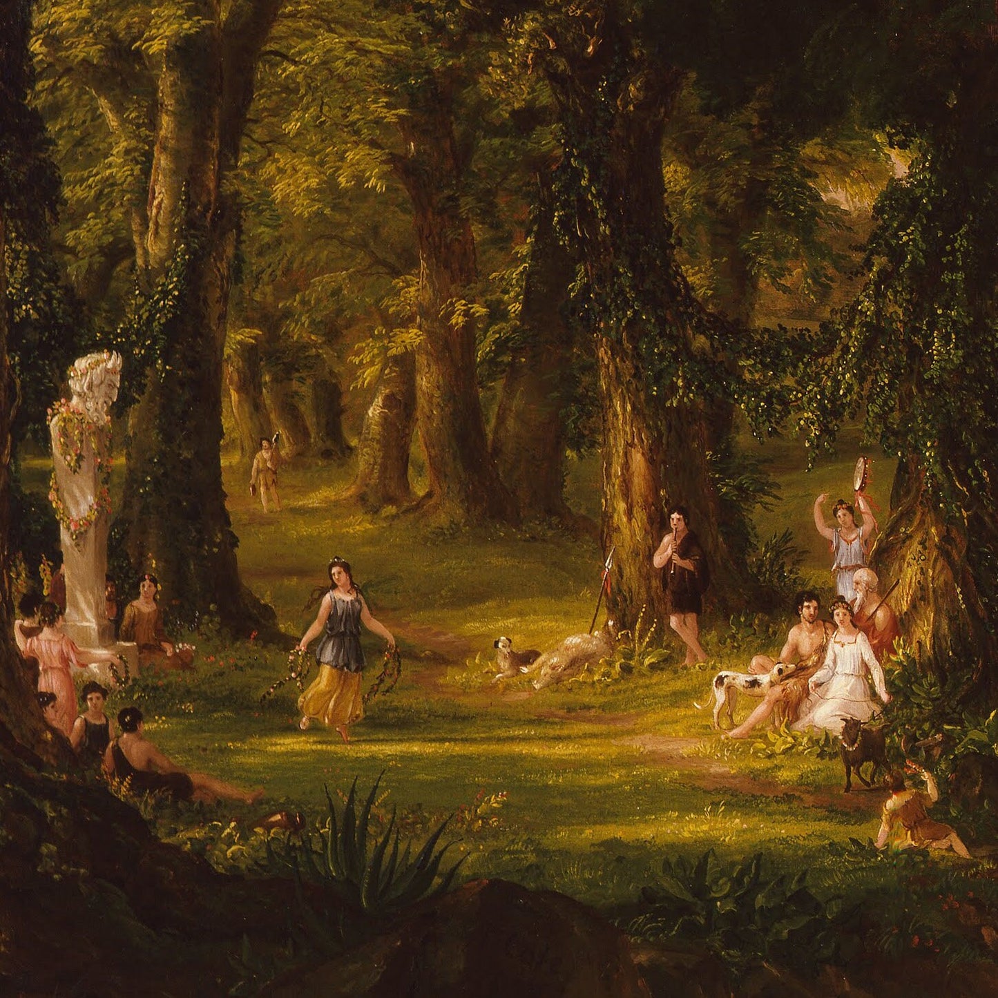 Thomas Cole - Dream of Arcadia: 3D Textured Print