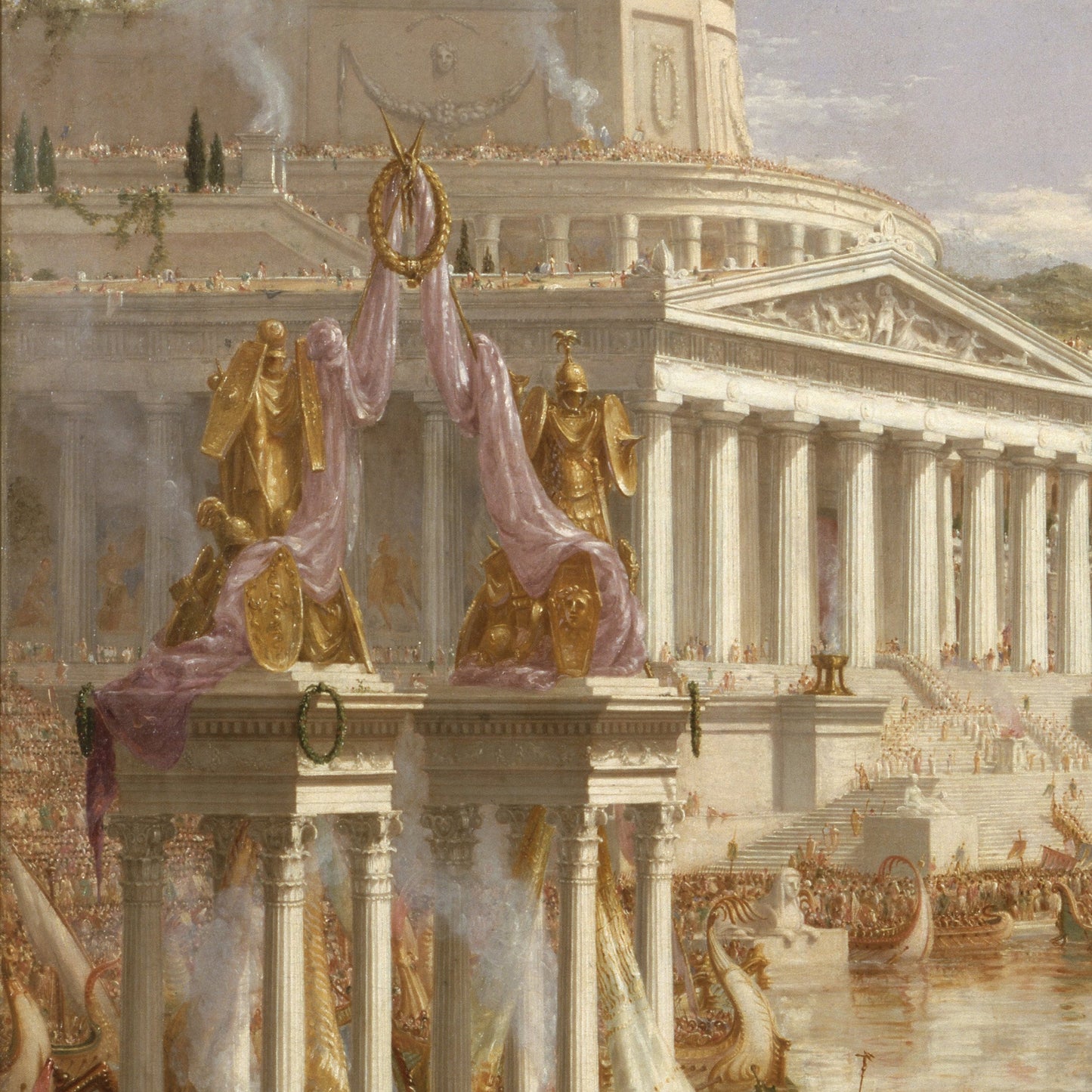 The Course of Empire by Thomas Cole: 3D Textured Print