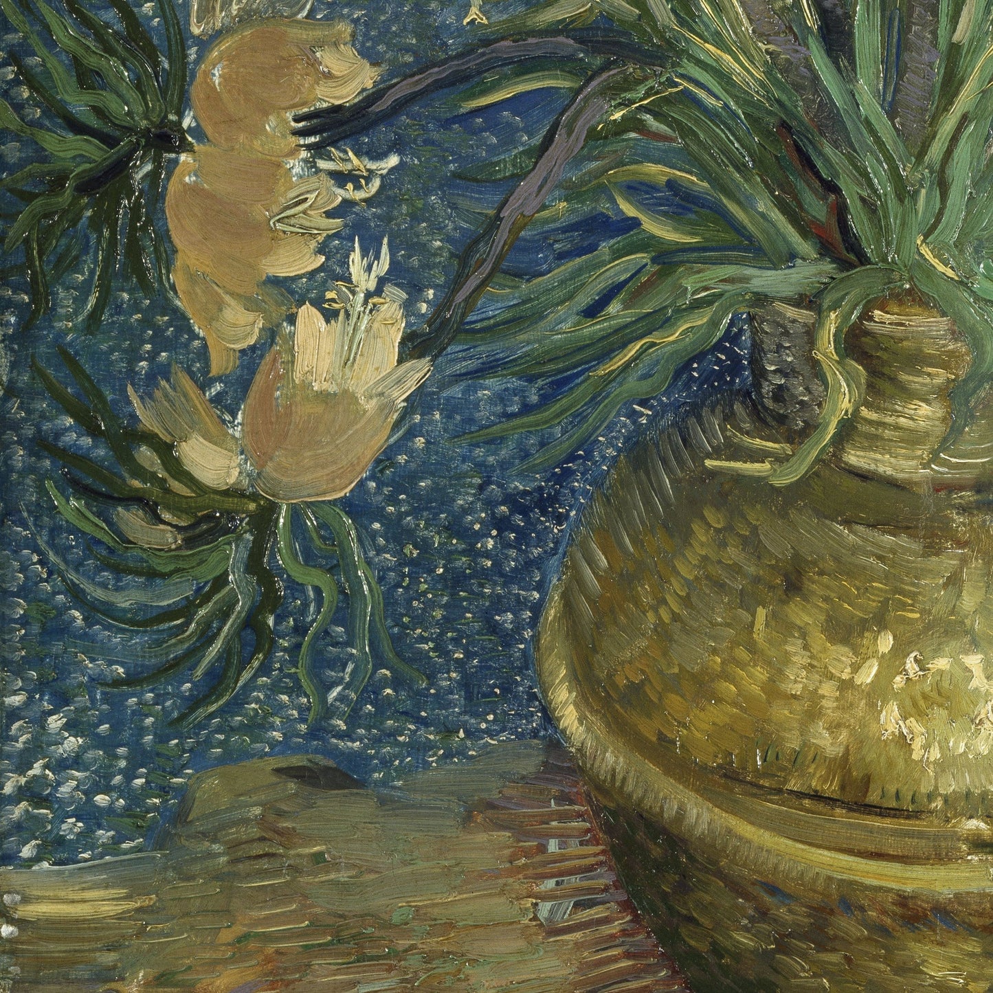 Van Gogh Imperial Fritillaries 3D Print: Textured Floral Still Life