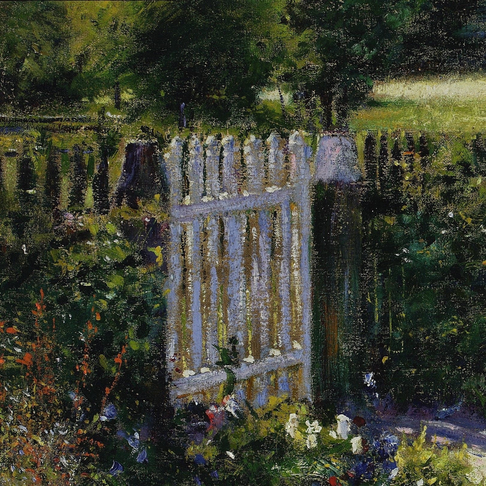 3D Printed Wladyslaw Podkowinski Art, Children in Garden, Textured Print