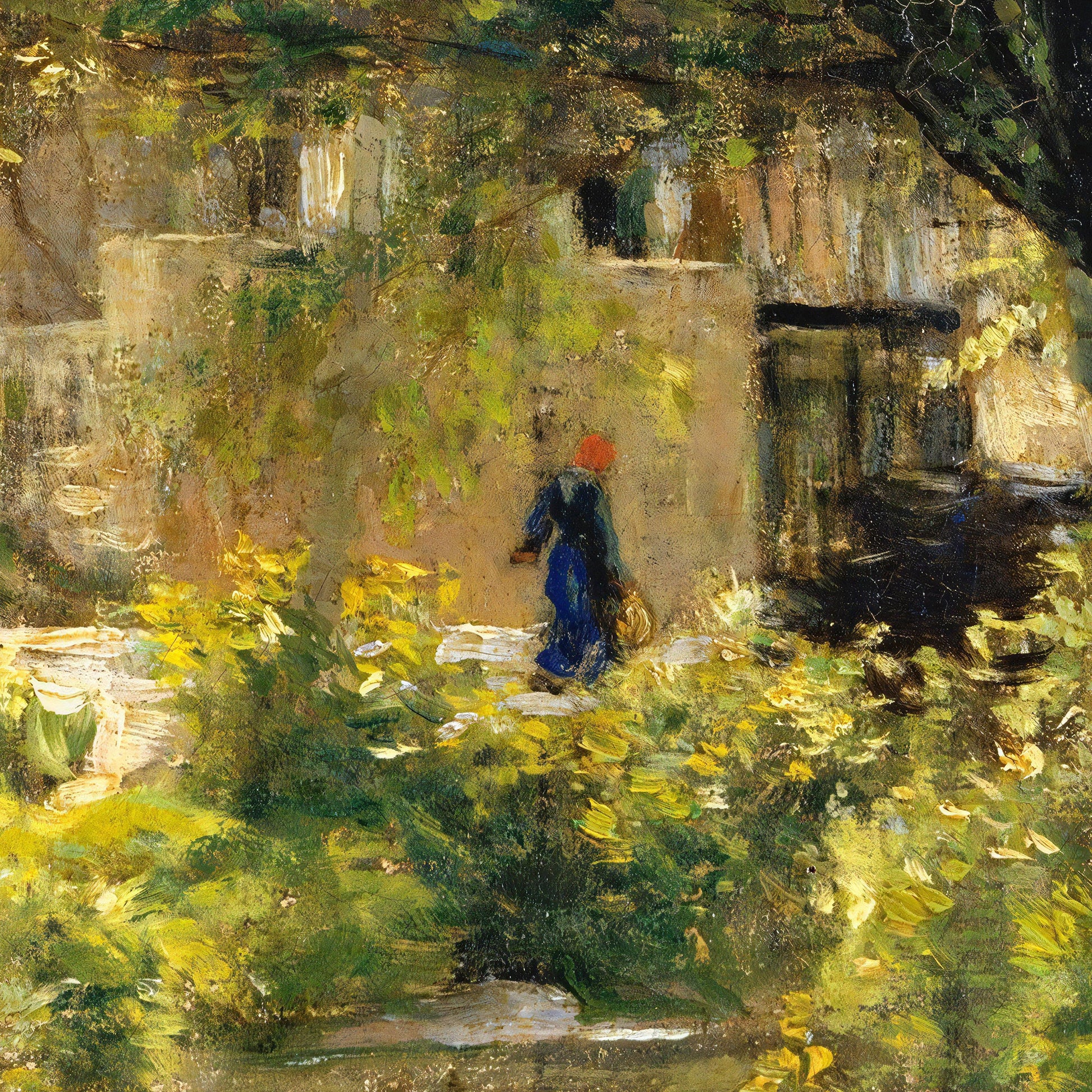 Daubigny Landscape 3D Print: Textured Brushstrokes