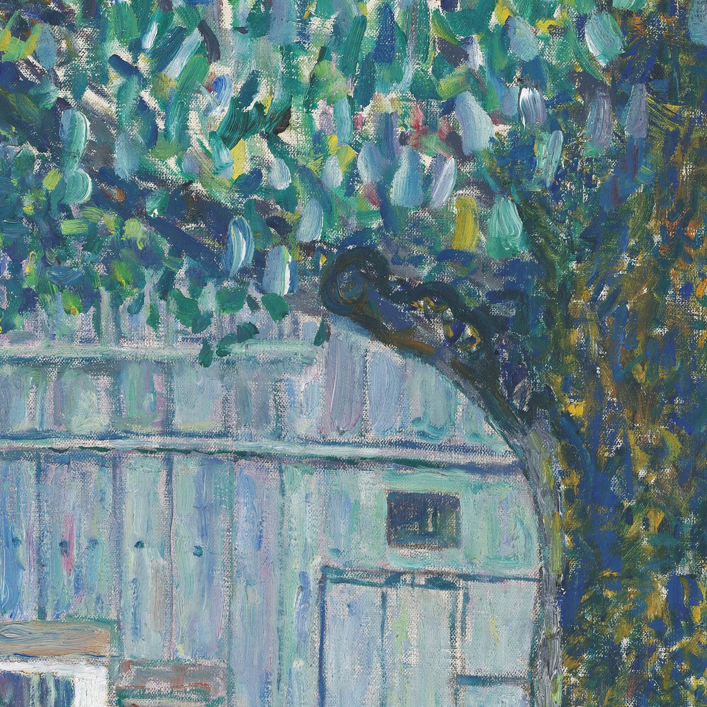 Gustav Klimt Farmhouse Print: 3D Textured Oil Painting Reproduction