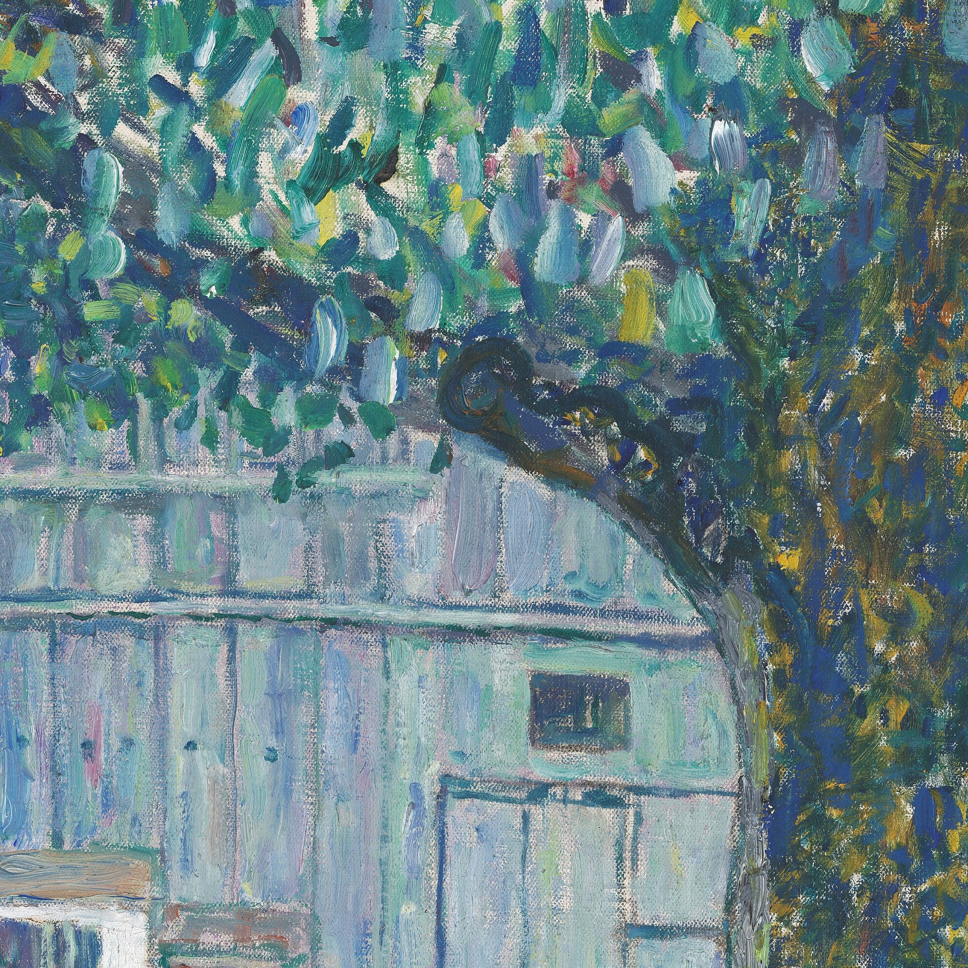 Gustav Klimt Farmhouse Print: 3D Textured Oil Painting Reproduction