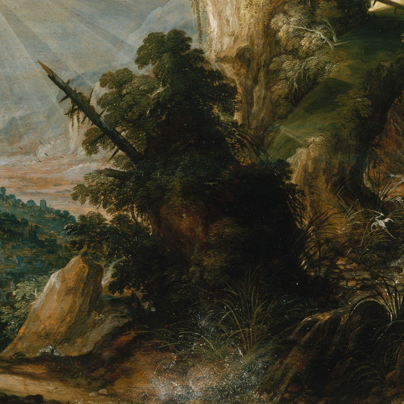 Kerstiaen de Keuninck: Mountainous Landscape 3D Print - Textured Oil Painting