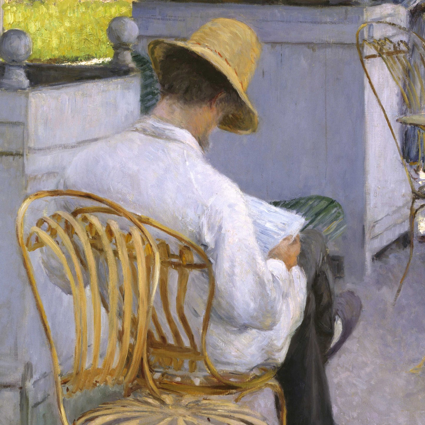 Gustave Caillebotte - The Orange Trees: 3D Textured Print