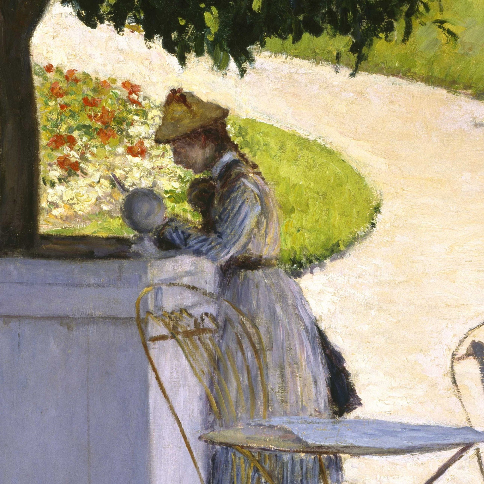 Gustave Caillebotte - The Orange Trees: 3D Textured Print