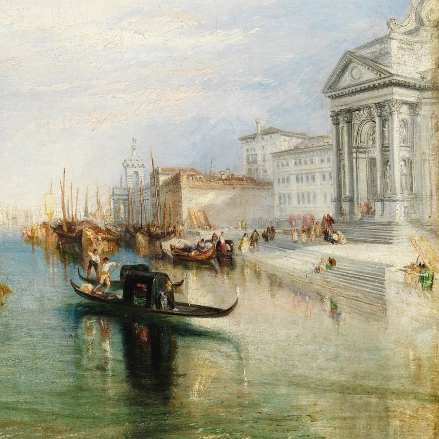 Turner Venice Print: 3D Textured Oil Painting Reproduction