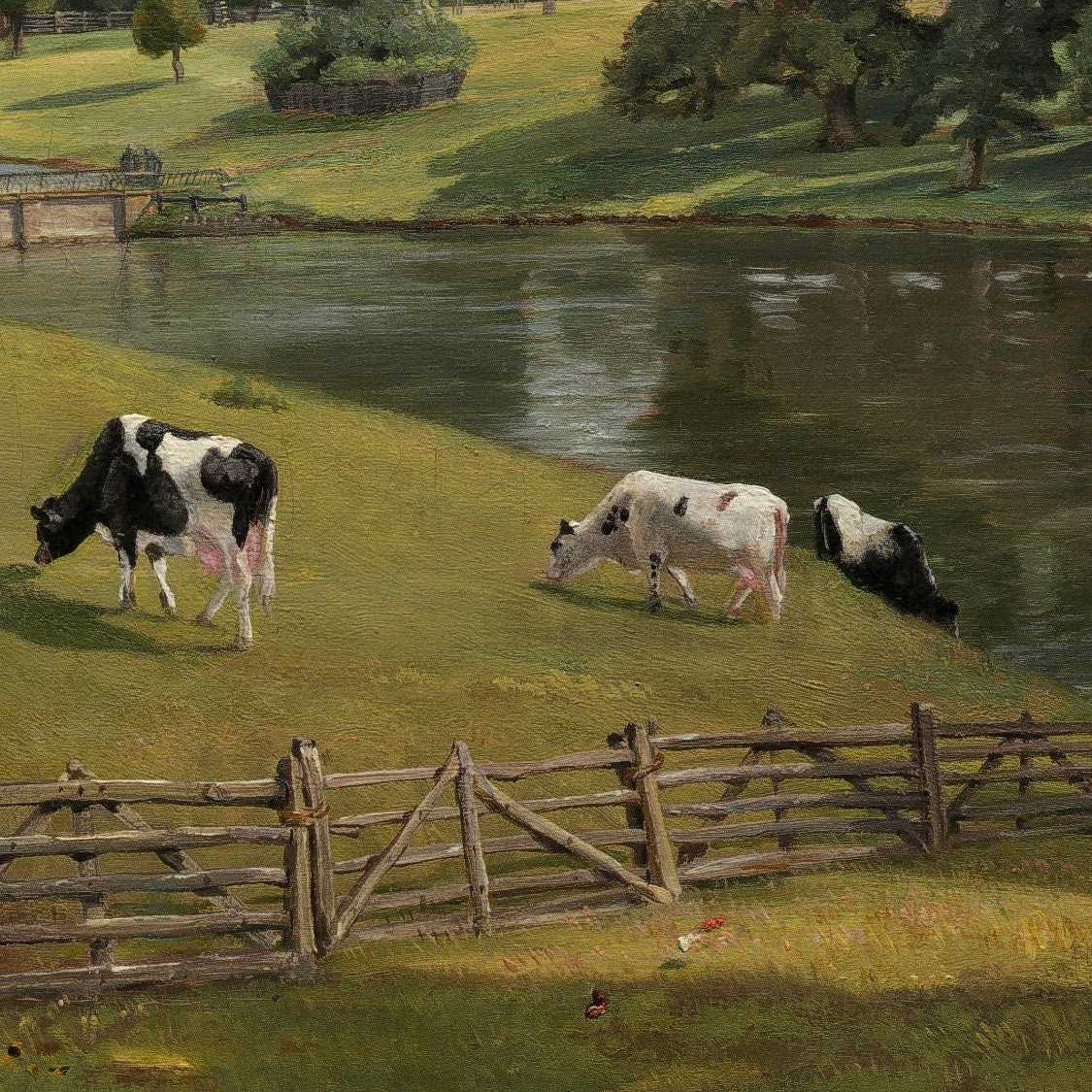 John Constable "Wivenhoe Park, Essex" 3D Texture Print