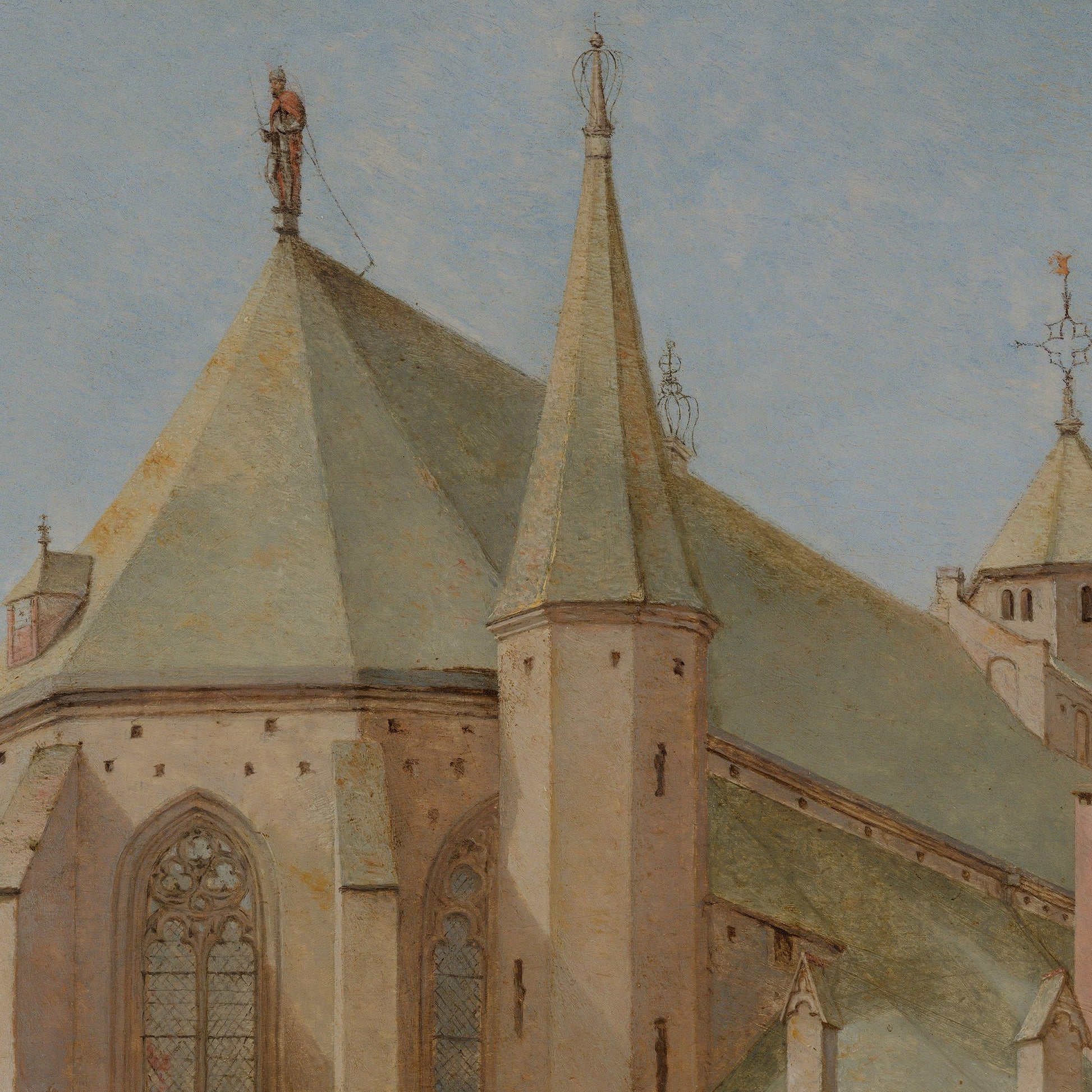 Saenredam Utrecht Church Print: 3D Textured Oil Painting Reproduction