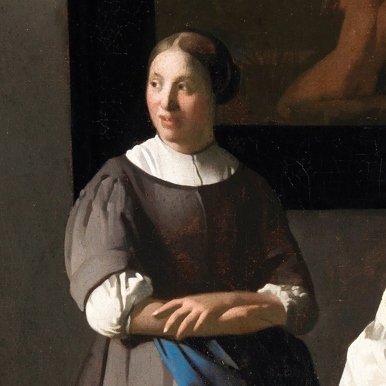 Vermeer: Woman Writing a Letter, 3D Textured Print