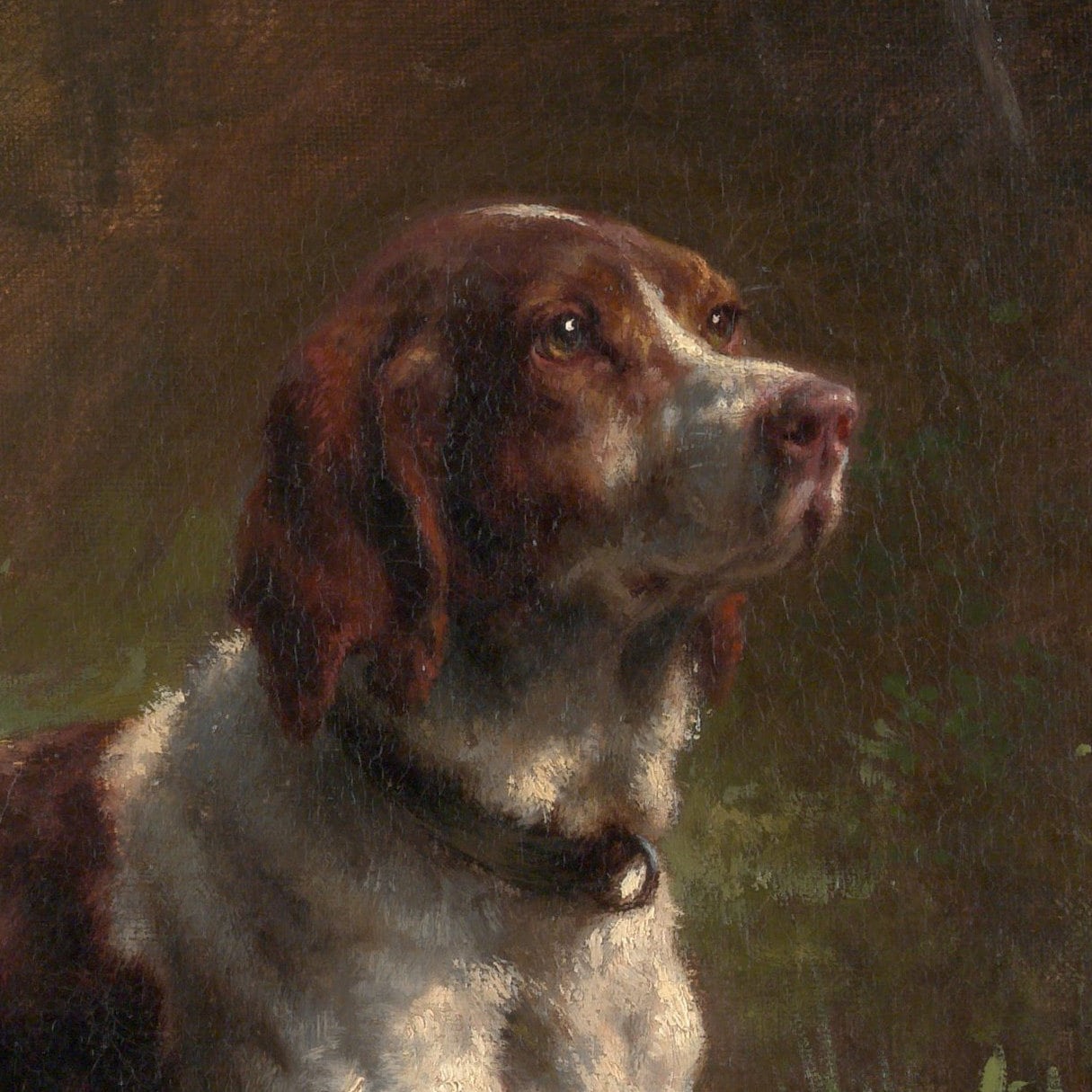 Rosa Bonheur Dog Print: 3D Textured Painting Reproduction