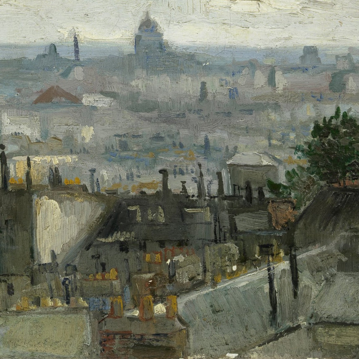 Van Gogh: View of Paris - 3D Textured Print
