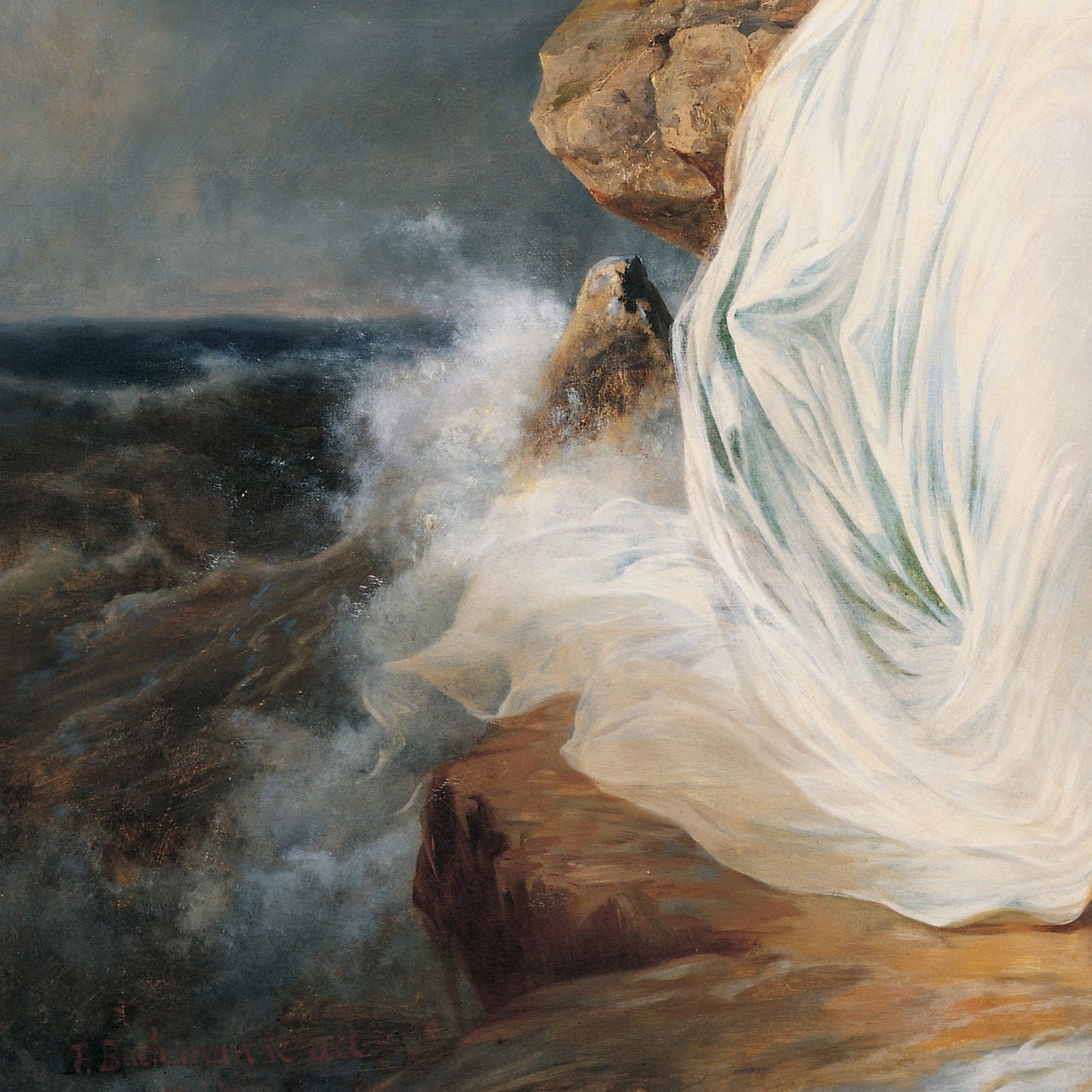 The Harp of Erin 3D Print: Thomas Buchanan Read Textured Oil Painting