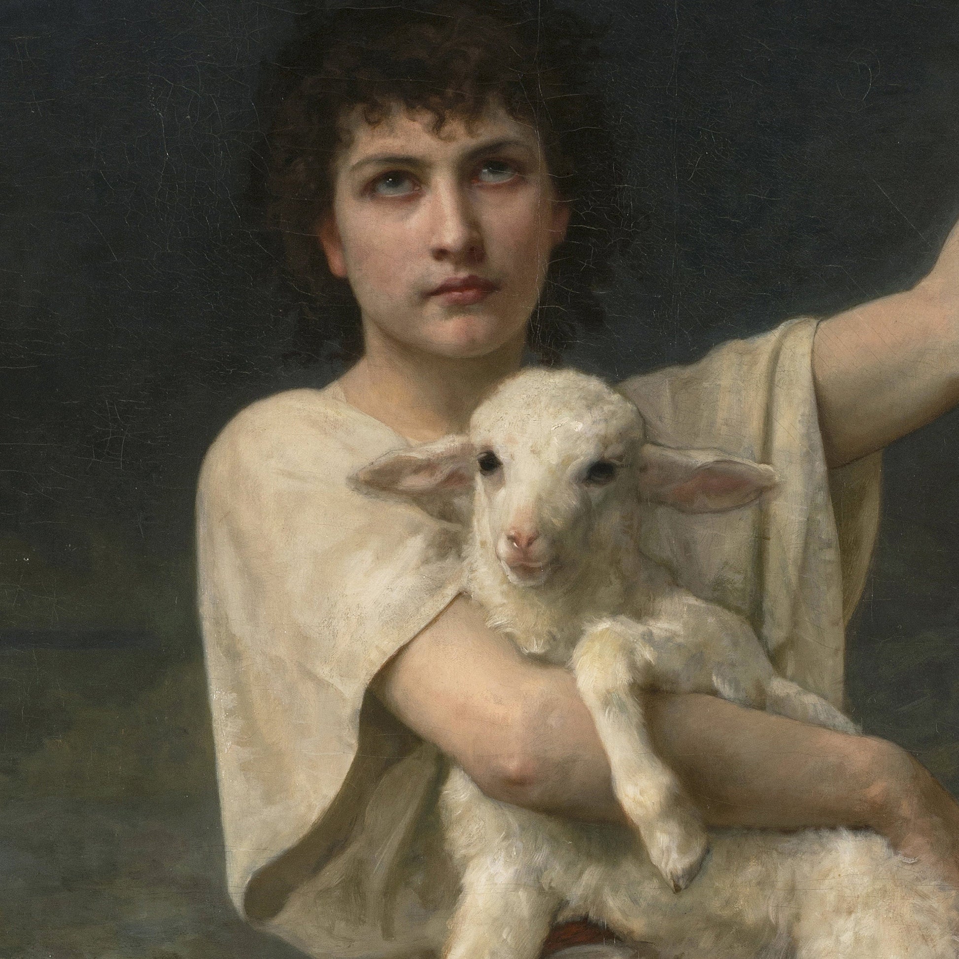 The Shepherd David 3D Print: Elizabeth Jane Gardner Oil Painting Replica