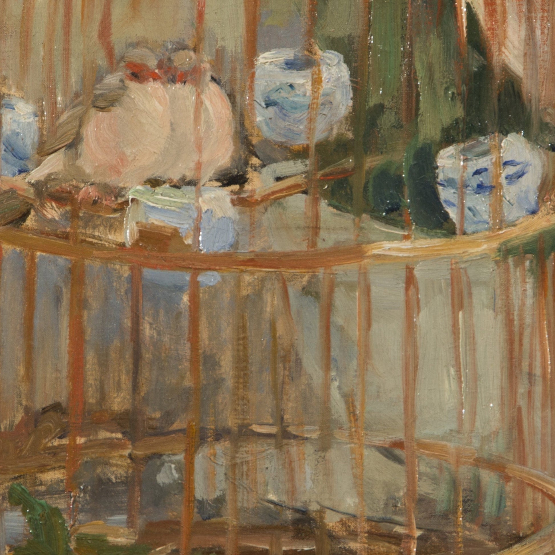 Berthe Morisot - The Cage: 3D Textured Art Print