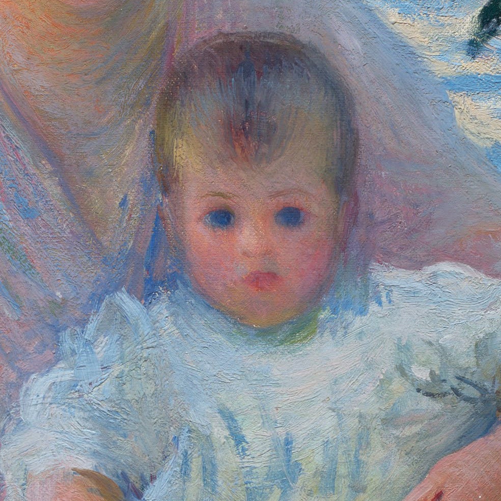 Edmund Tarbell - Mother and Child in a Boat - 3D Textured Print