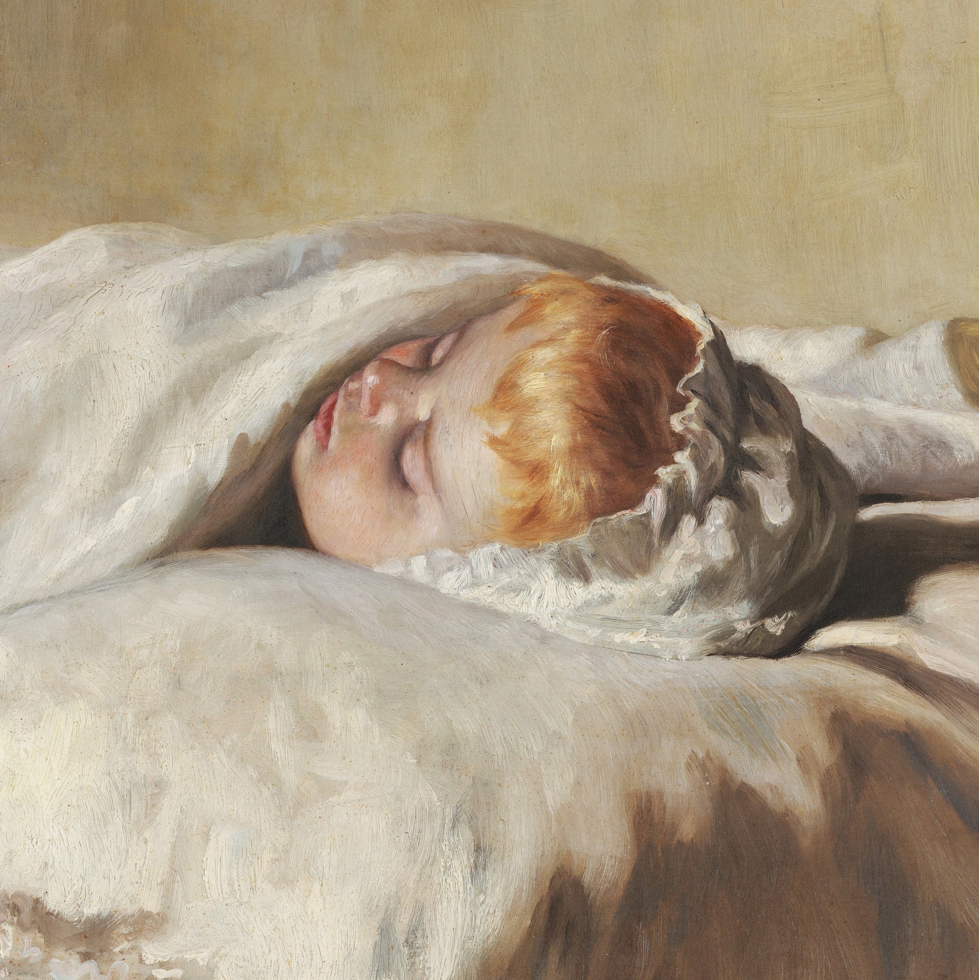 Luigi Di Giovanni: A Mother Watching Over Her Child - 3D Printed Textured Art