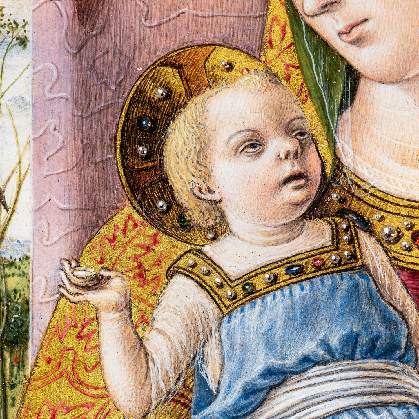 Madonna Col Bambino by Carlo Crivelli Ancona, 3d Printed with texture and brush strokes looks like original oilpainting.