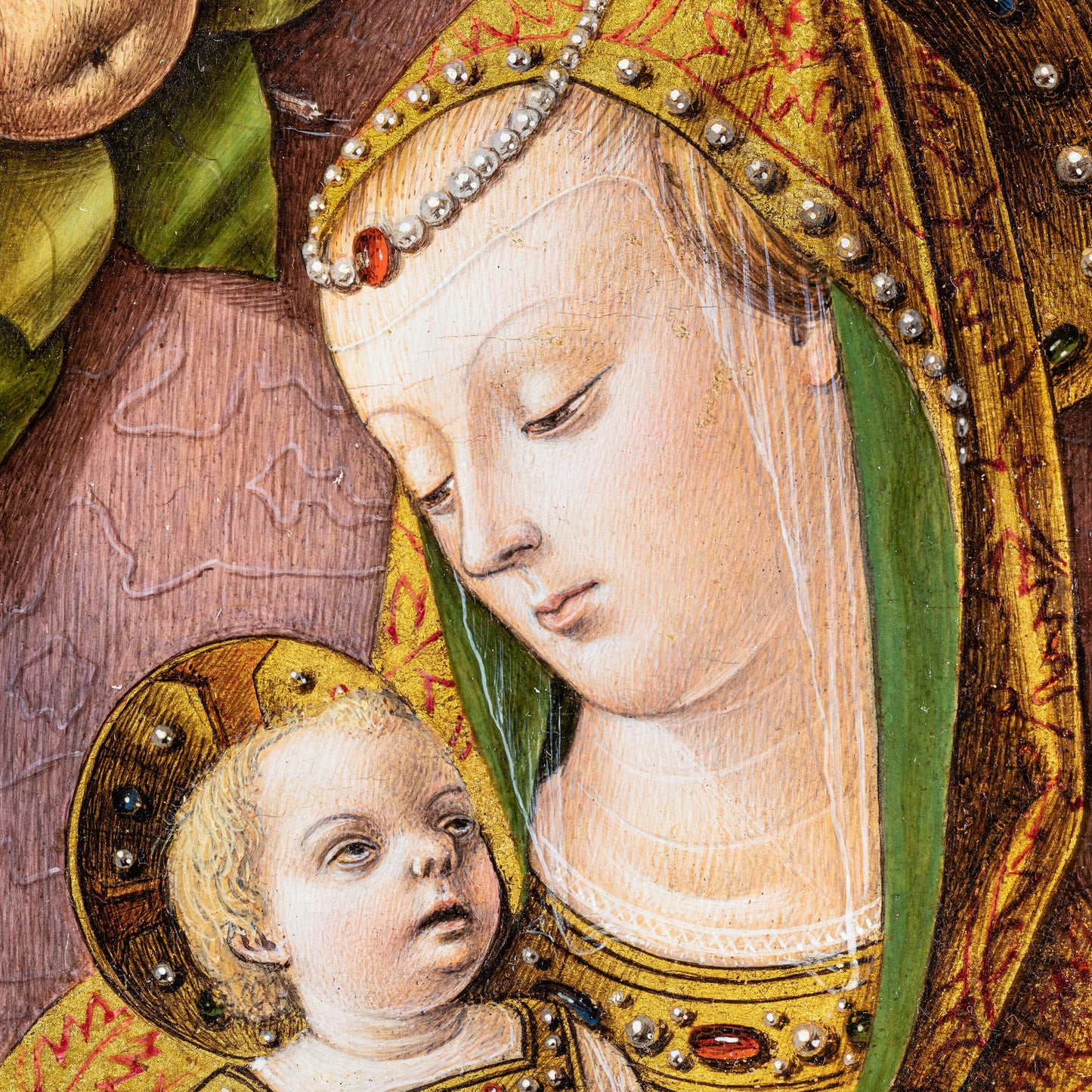 Madonna Col Bambino by Carlo Crivelli Ancona, 3d Printed with texture and brush strokes looks like original oilpainting.