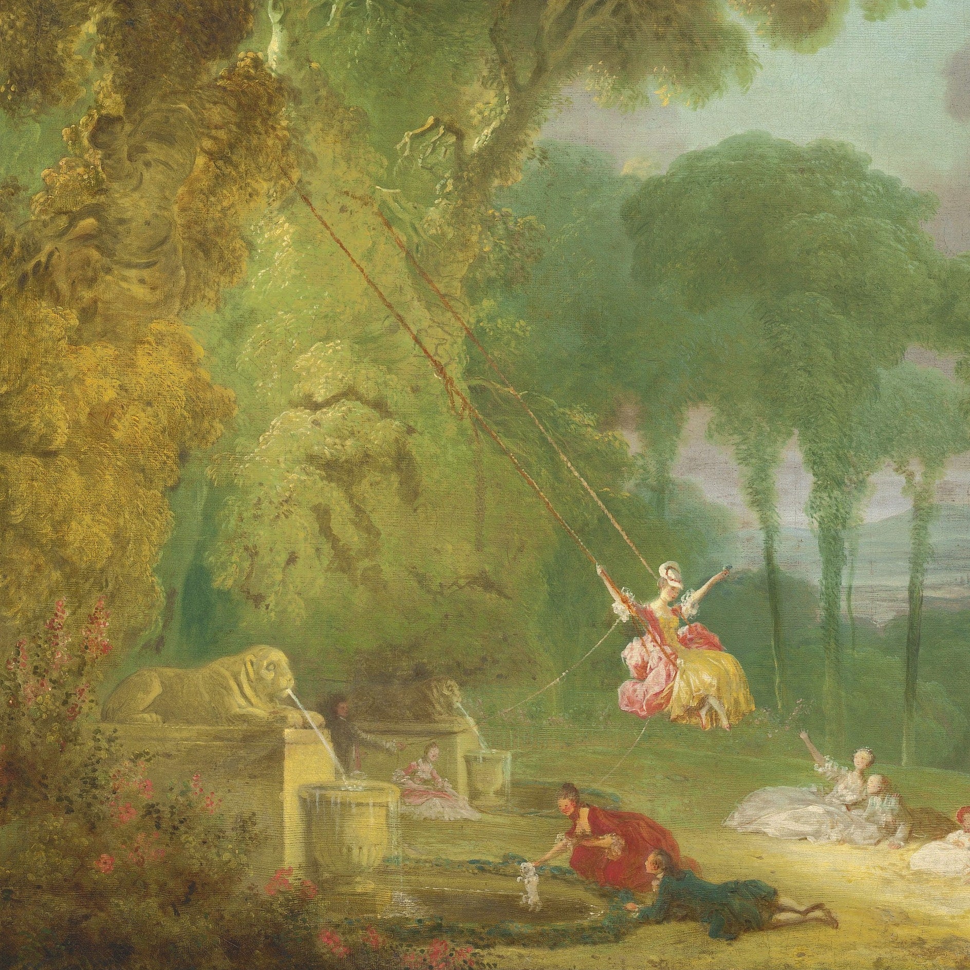The Swing by Fragonard: 3D Textured Art Reproduction