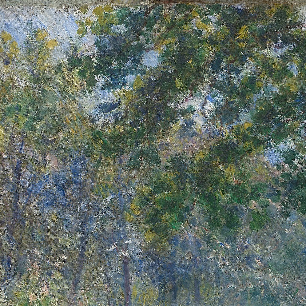 Path in the Forest by Pierre Auguste Renoir, 3d Printed with texture and brush strokes looks like original oil painting