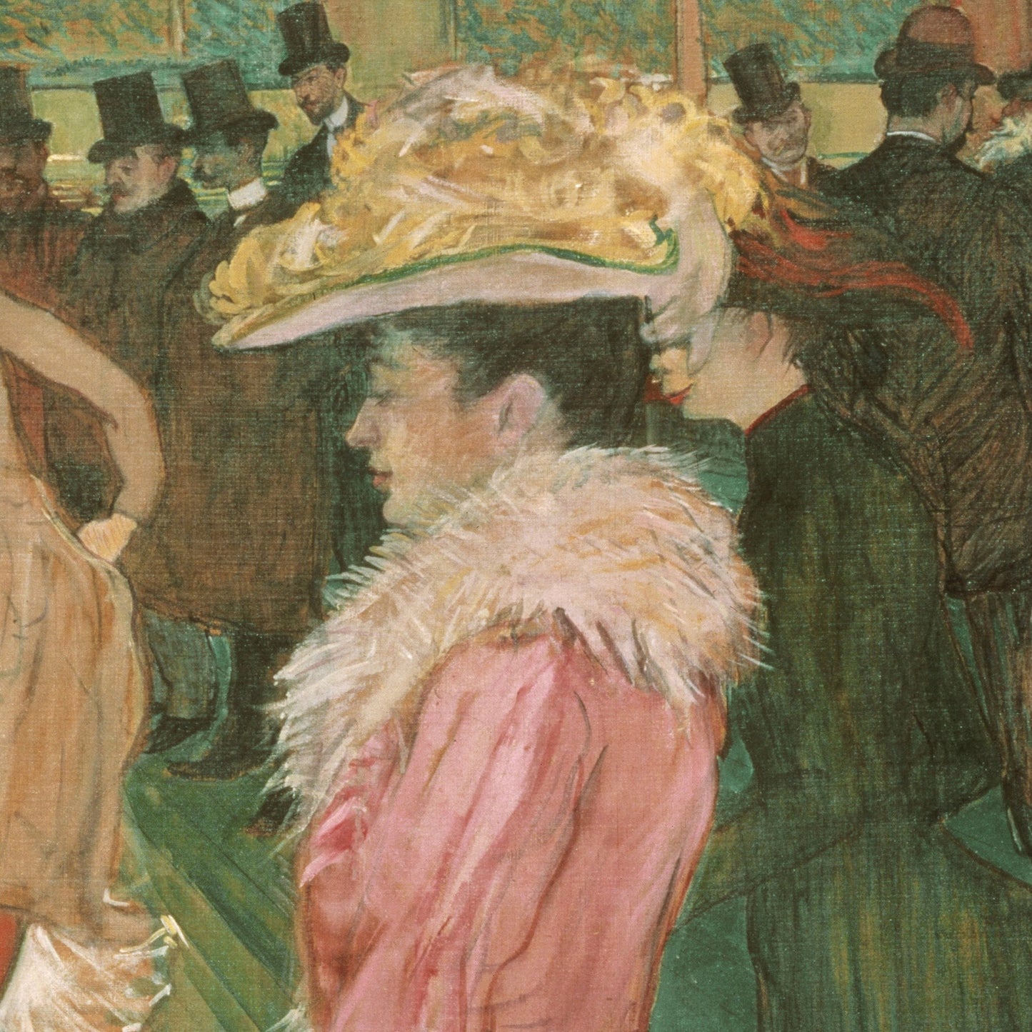 Lautrec At the Moulin Rouge 3D Print: Textured Oil Painting Reproduction