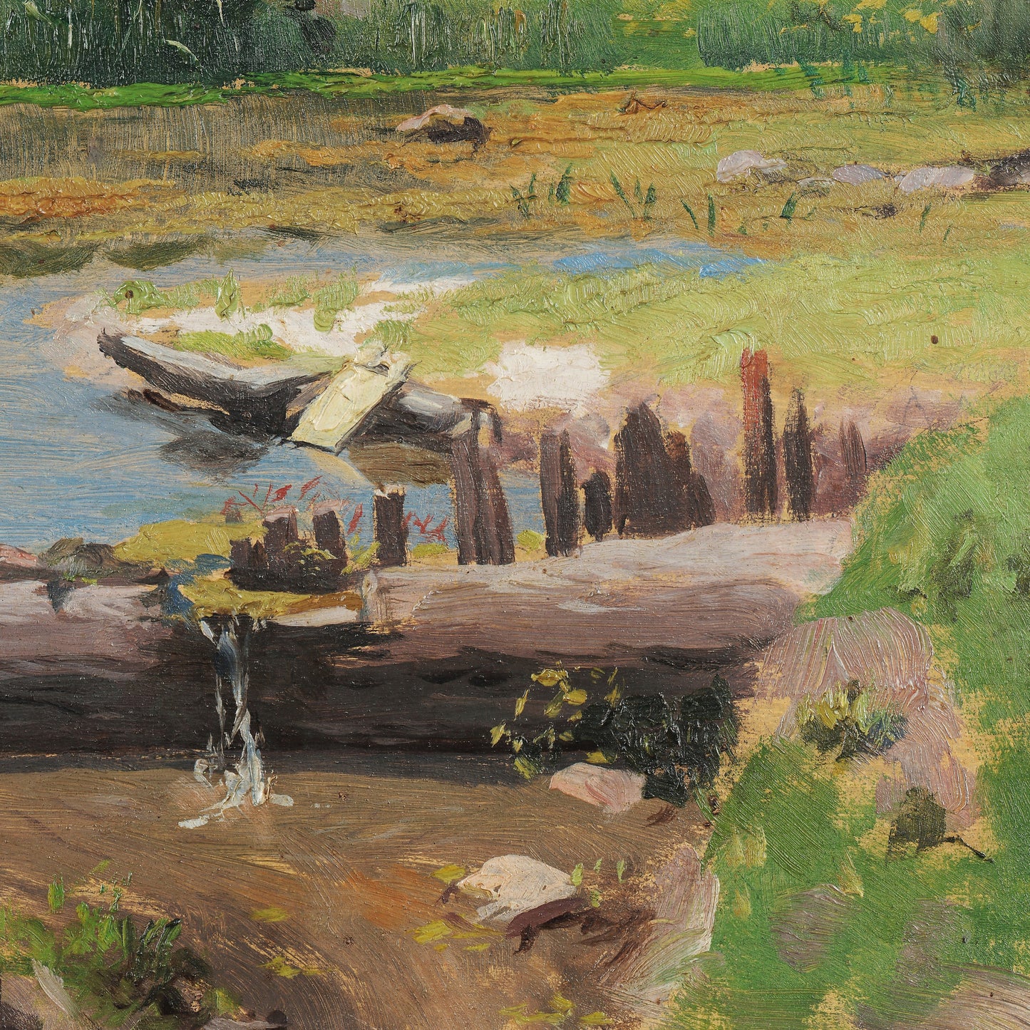 Jose Ferraz de Almeida Junior: Fluvial Landscape 3D Print with Brush Strokes