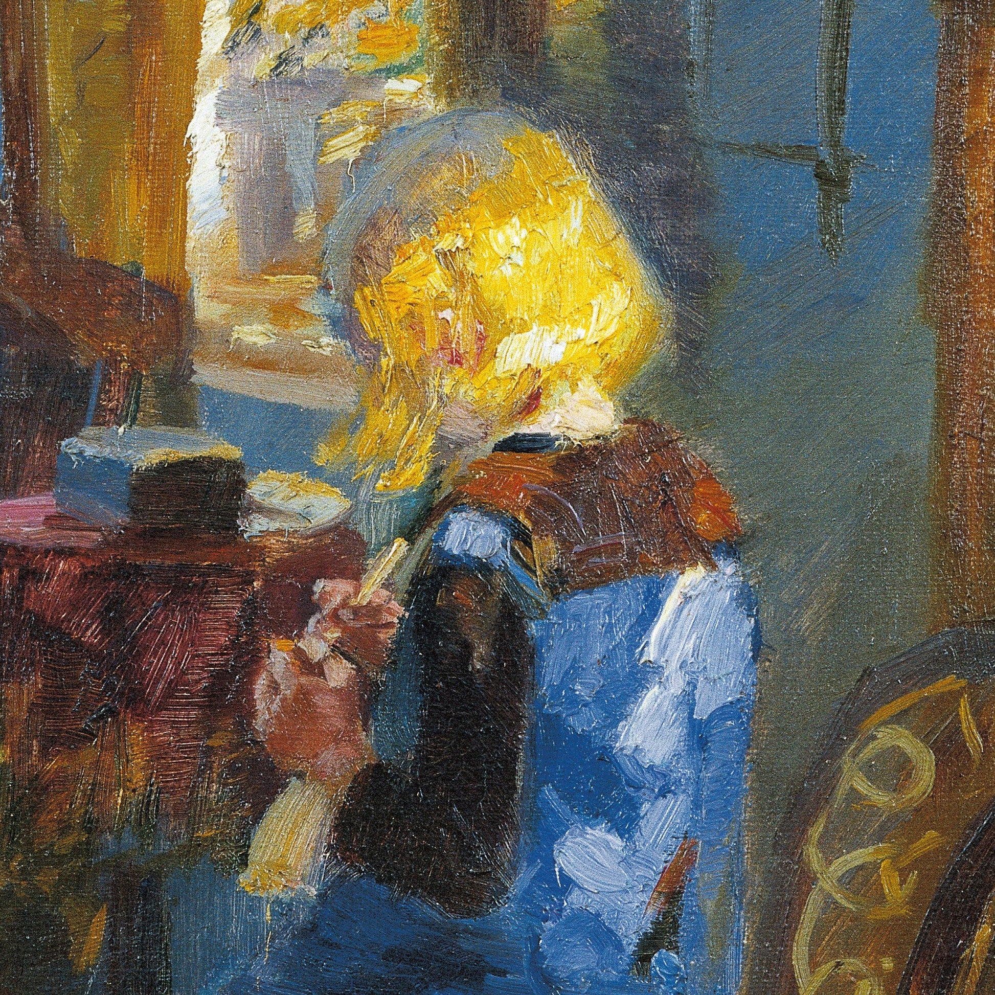 Anna Ancher - Sunlight in the Blue Room - 3D Textured Print