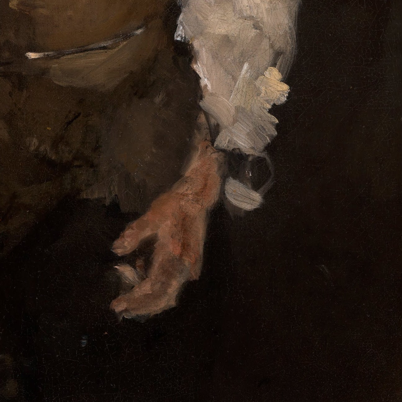 The Whistling Boy 3D Print: Frank Duveneck Textured Oil Painting Reproduction
