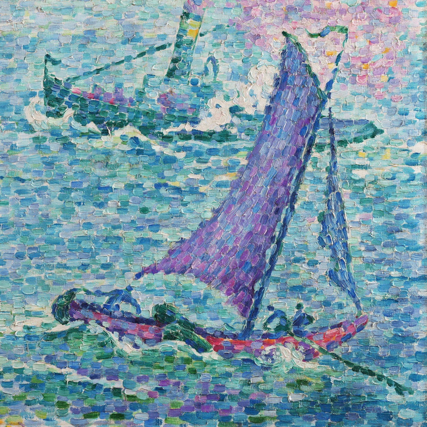Paul Signac: The Port of Rotterdam - 3D Printed Textured Art
