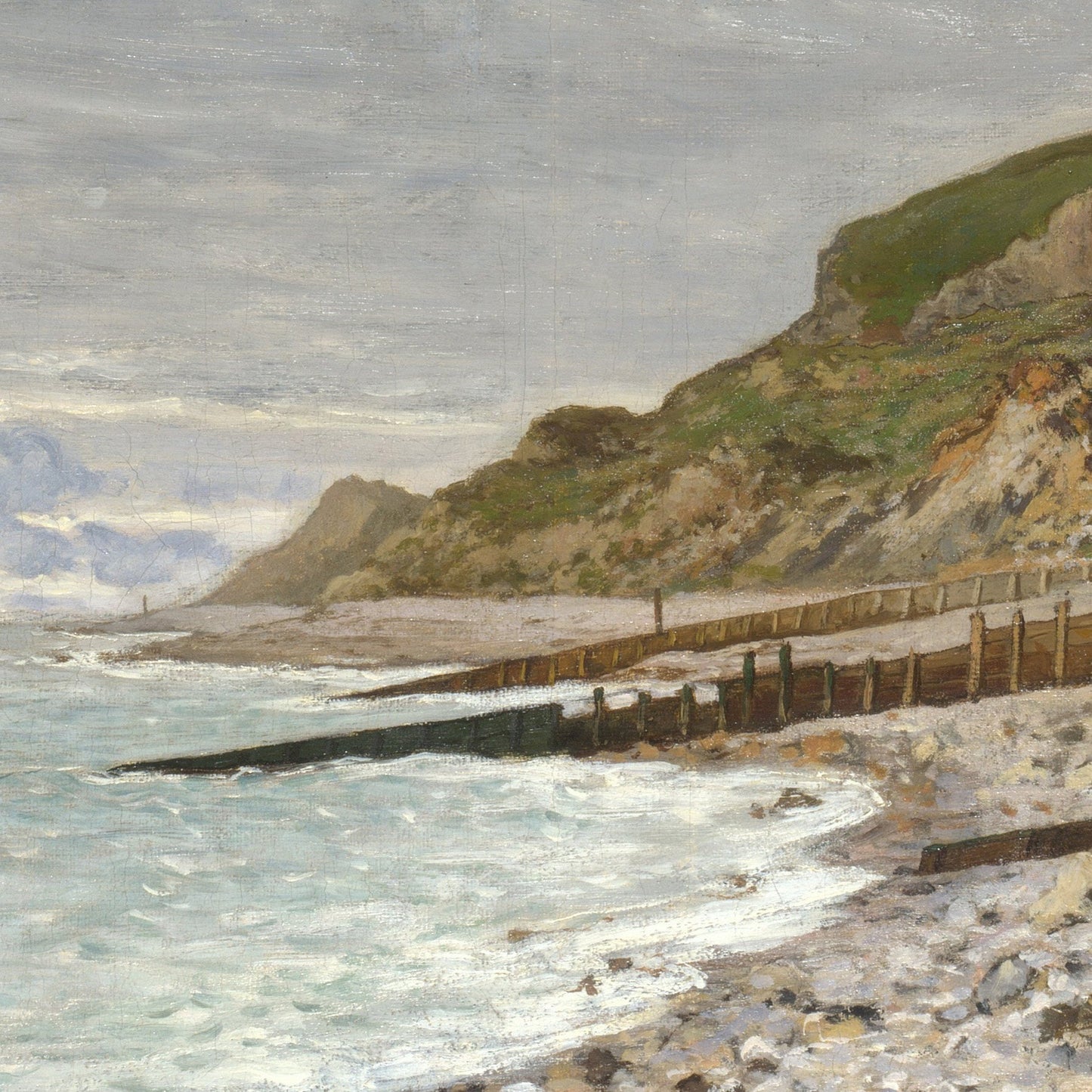 Monet La Pointe de la Heve 3D Print: Textured Brushstrokes