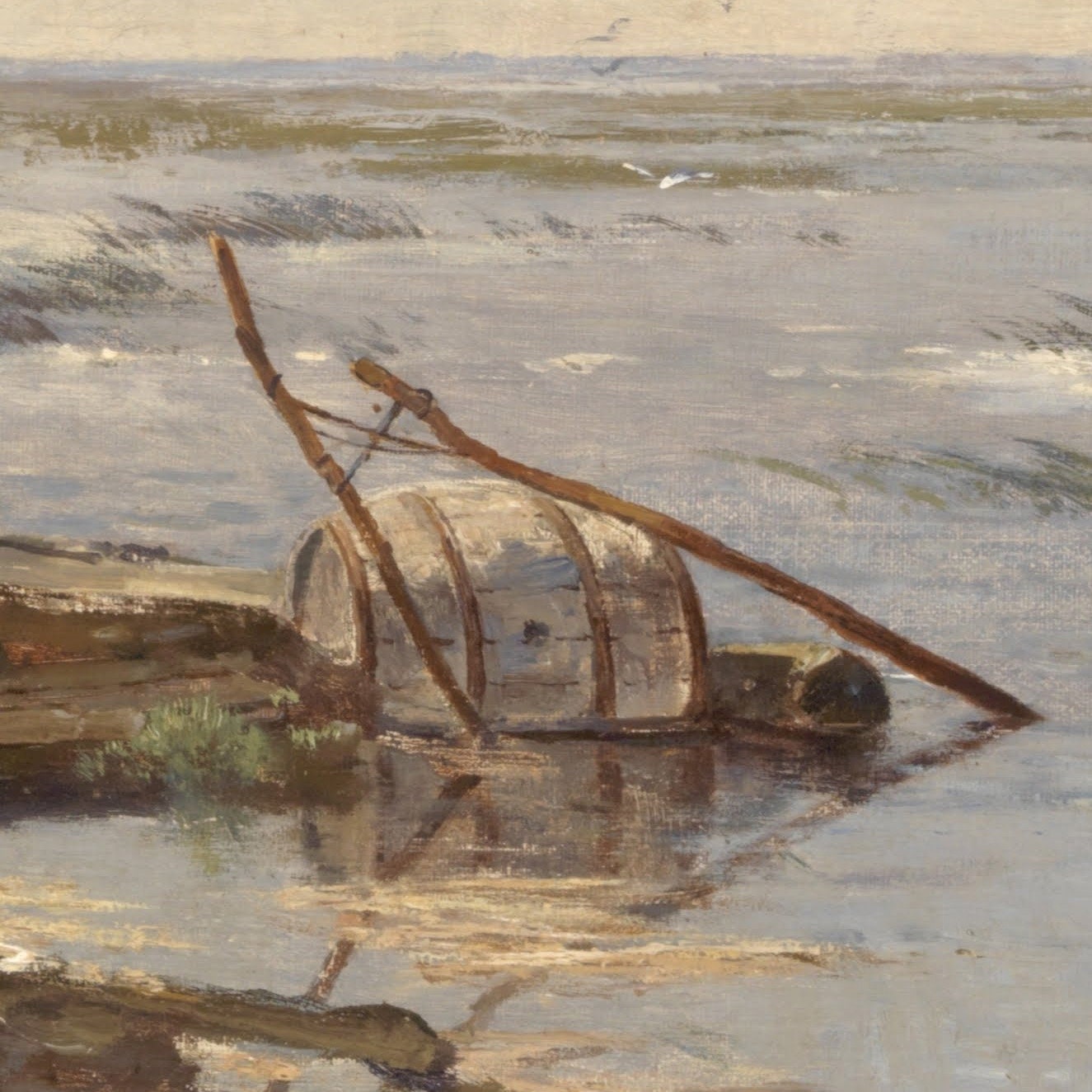 Paul Gabriel Polder Landscape: 3D Textured Art Print