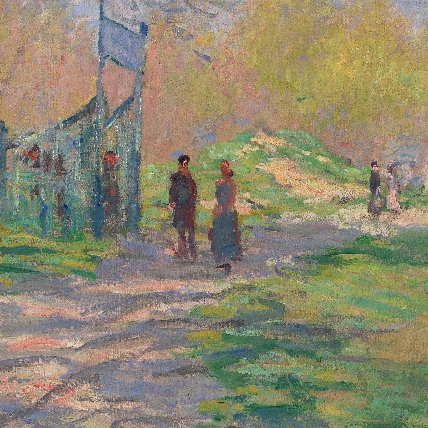 Claude Monet - Spring by the Seine: 3D Textured Print