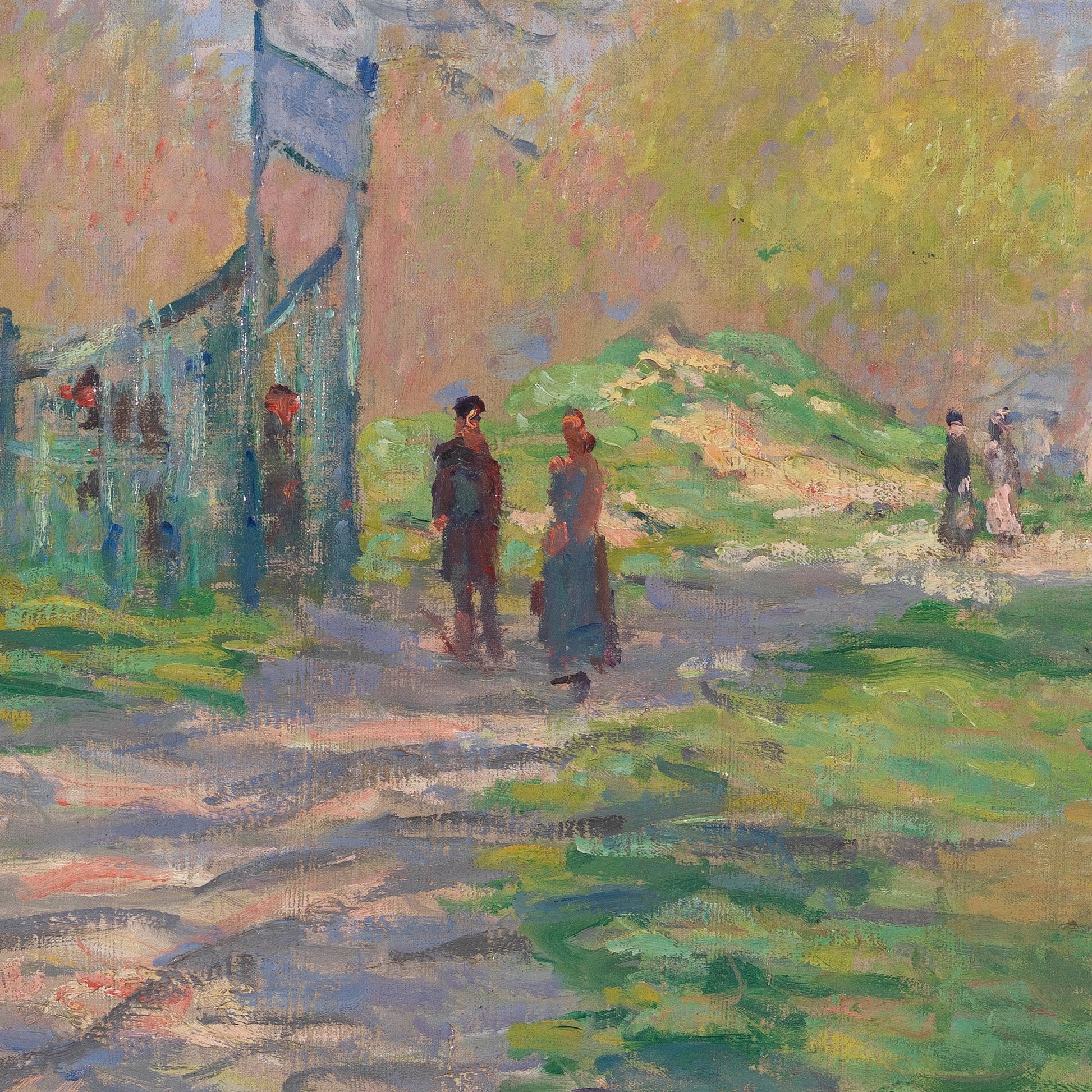 Claude Monet - Spring by the Seine: 3D Textured Print