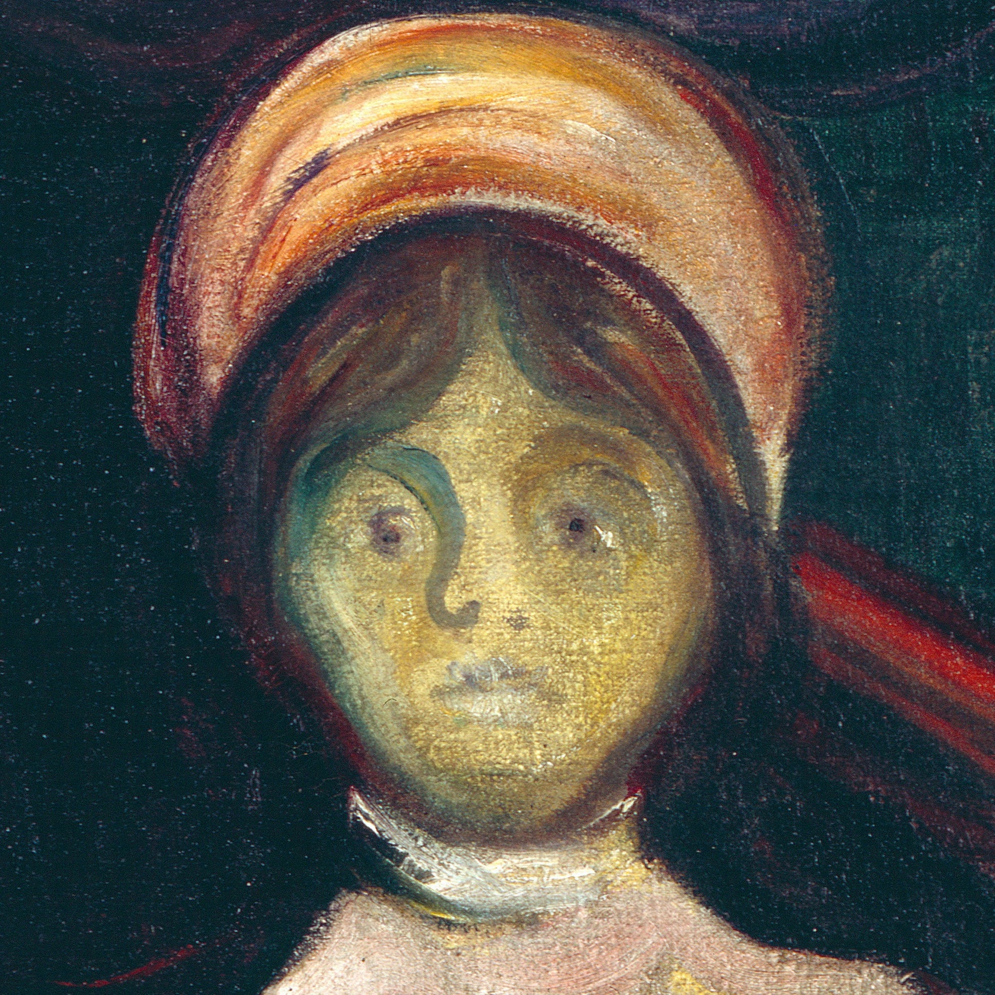 Anxiety by Edvard Munch, 3d Printed with texture and brush strokes looks like original oil painting.