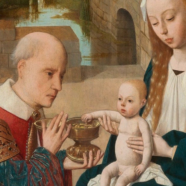 The Worship of the Kings Print: Geertgen tot Sint Jans, 3D Textured Art