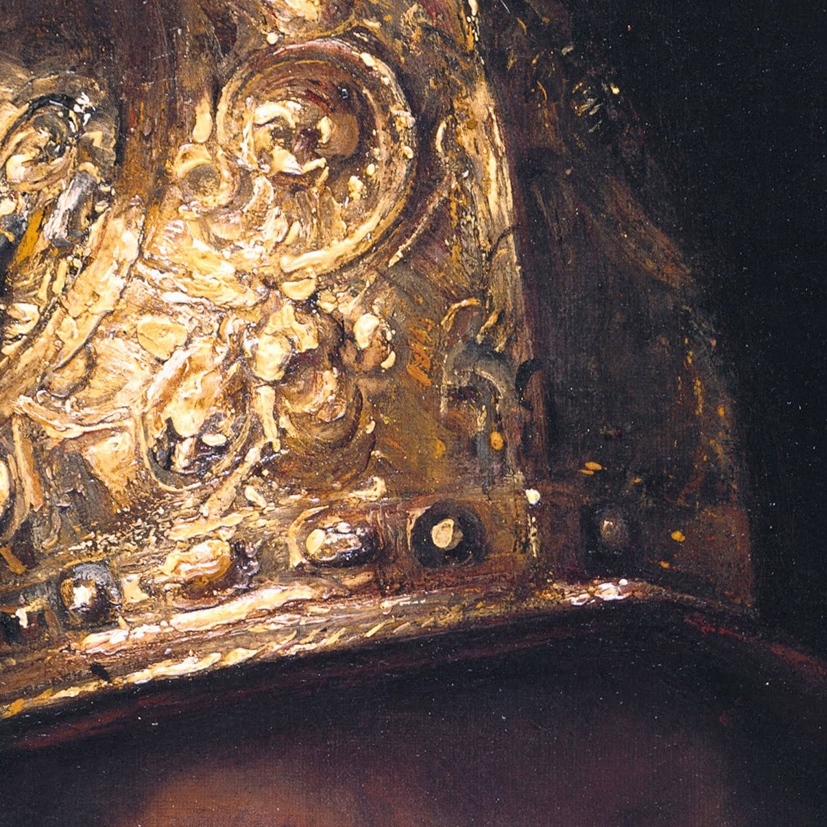 The Man with the Golden Helmet by Rembrandt, 3d Printed with texture and brush strokes looks like original oil painting