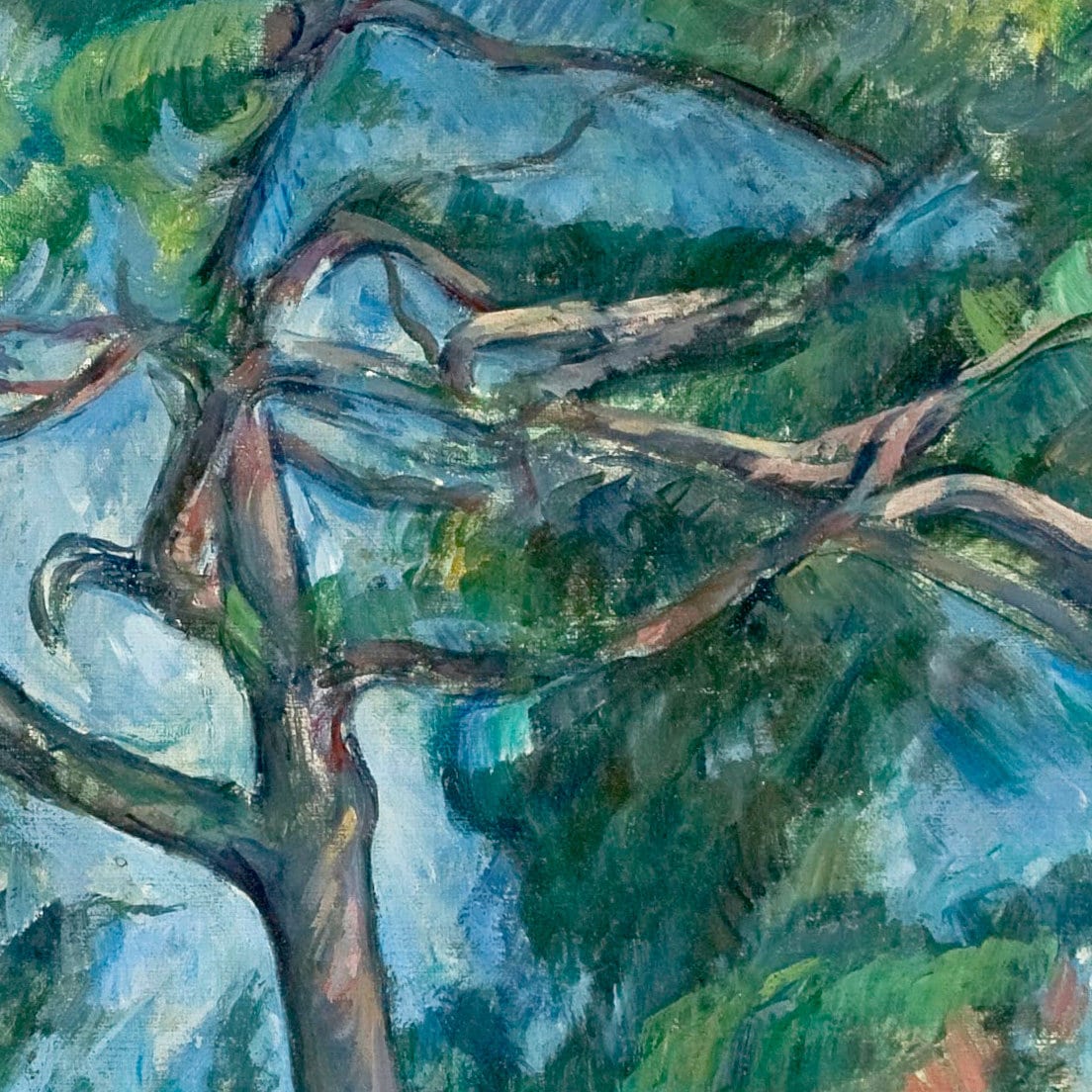 Cezanne 'The Pienne' 3D Textured Print