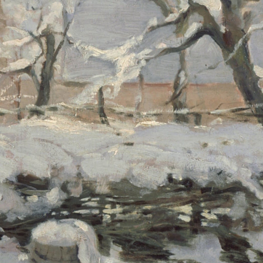 Monet's 'The Magpie' 3D Print: Textured Impressionist Art