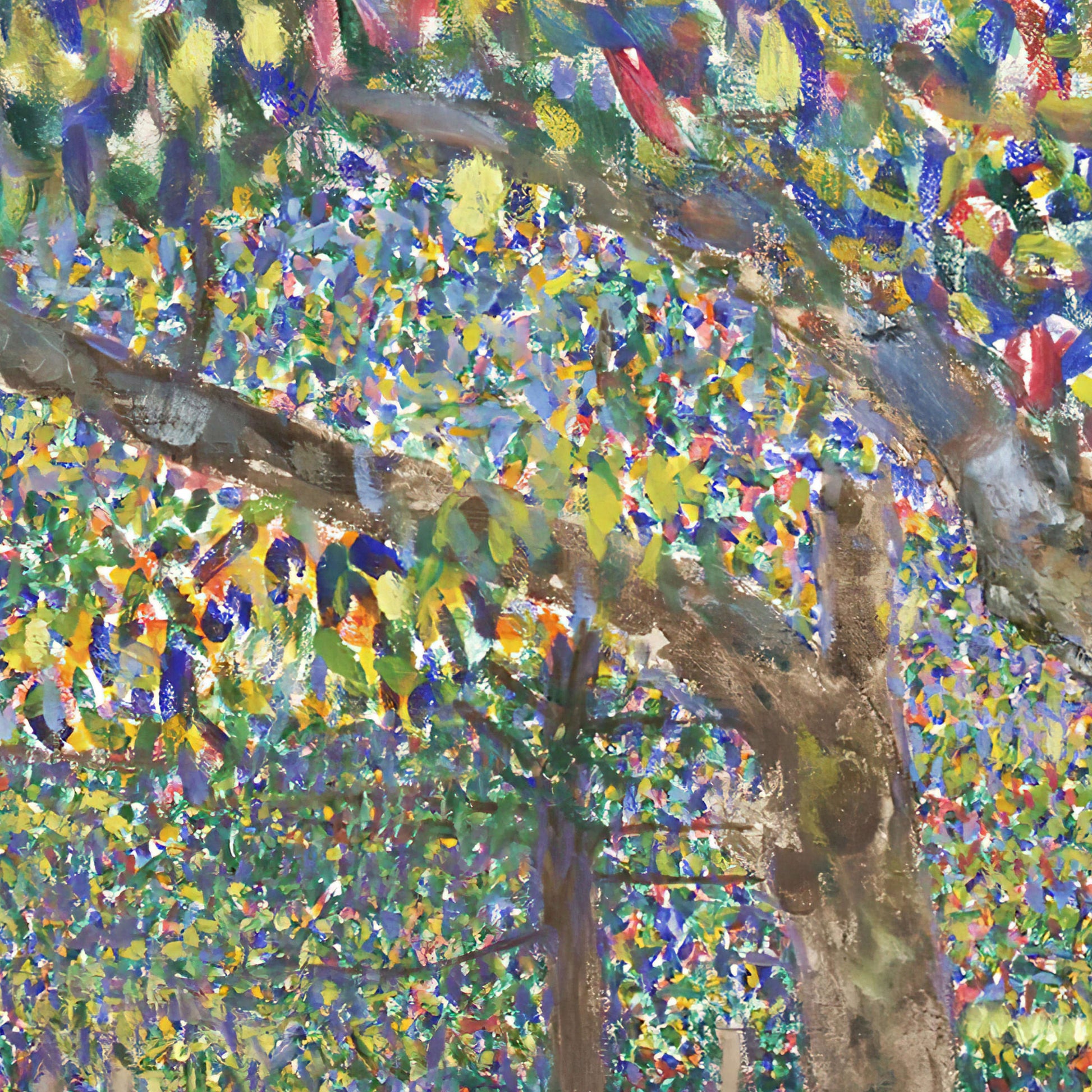 Gustav Klimt Pear Tree 3D Print: Textured Oil Painting Reproduction