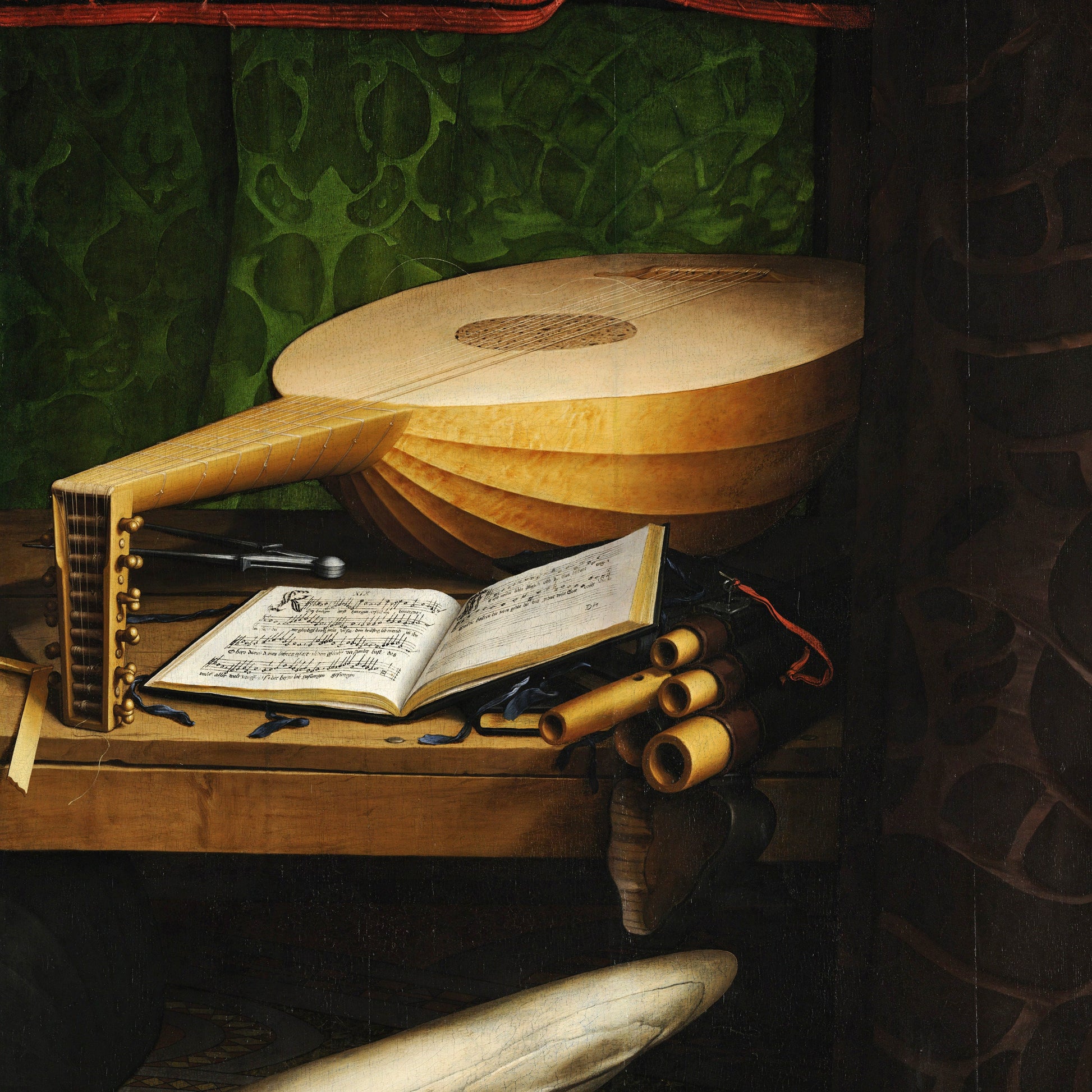 The Ambassadors by Hans Holbein: 3D Textured Print