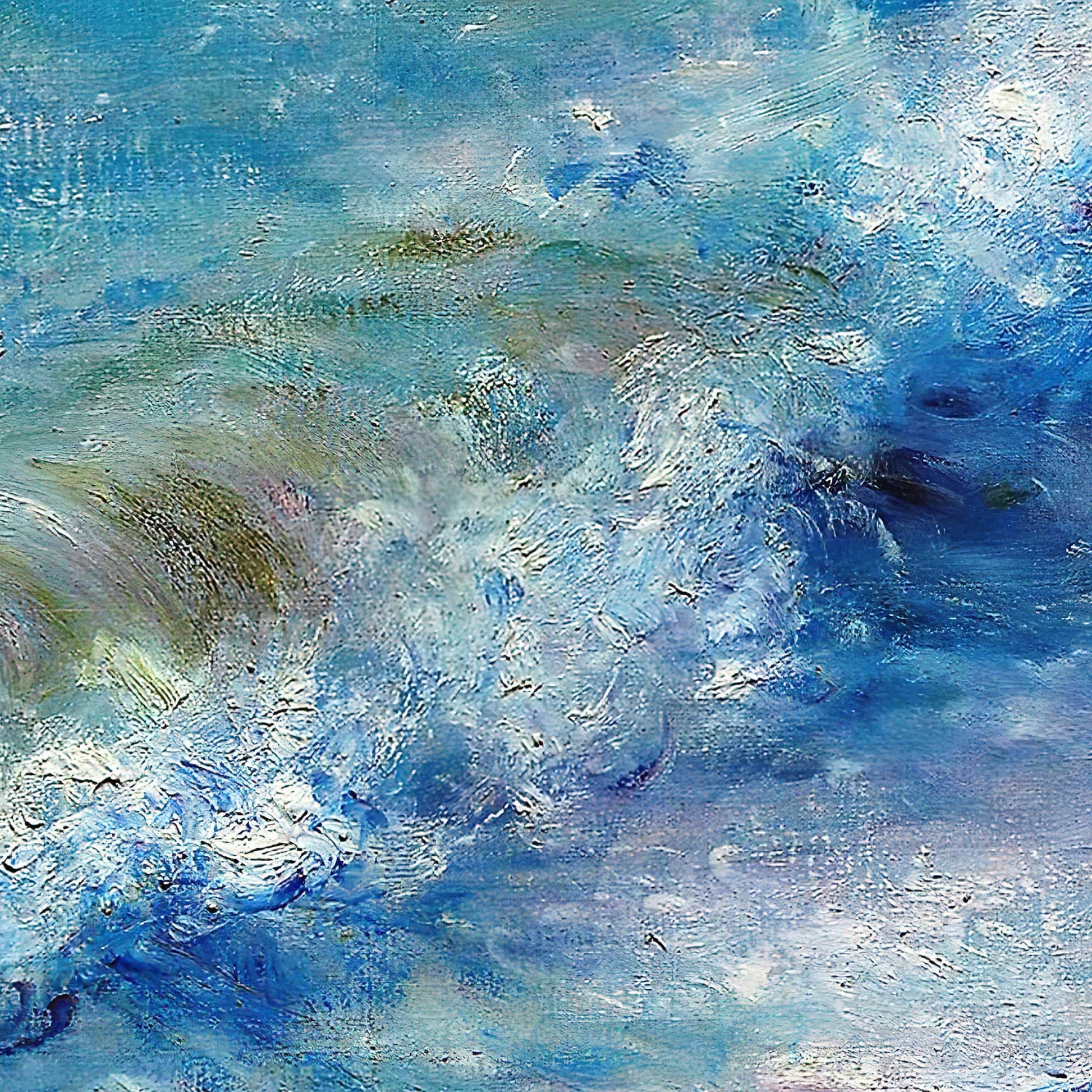 Renoir Seaspace 3D Print: Textured Impressionist Seascape Art