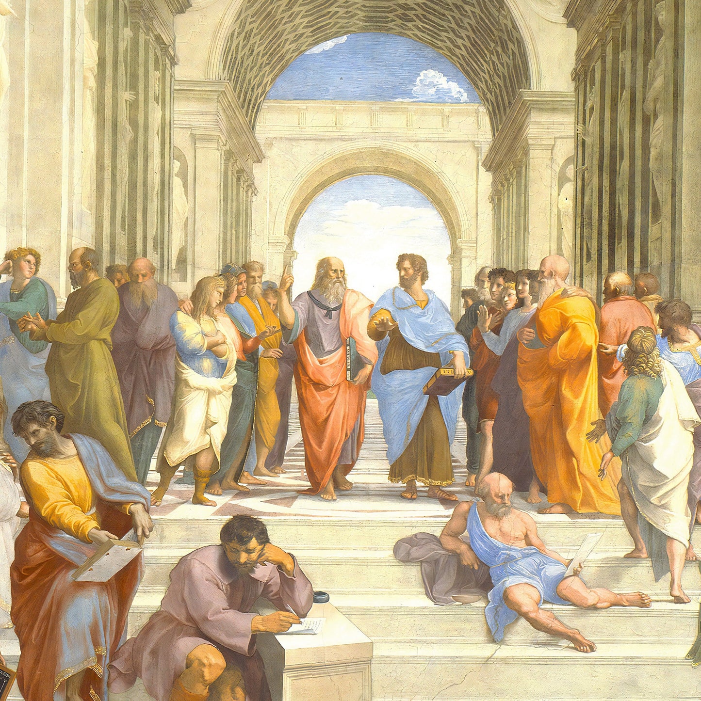 The School of Athens Print by Raffaello Sanzio: 3D Textured Art