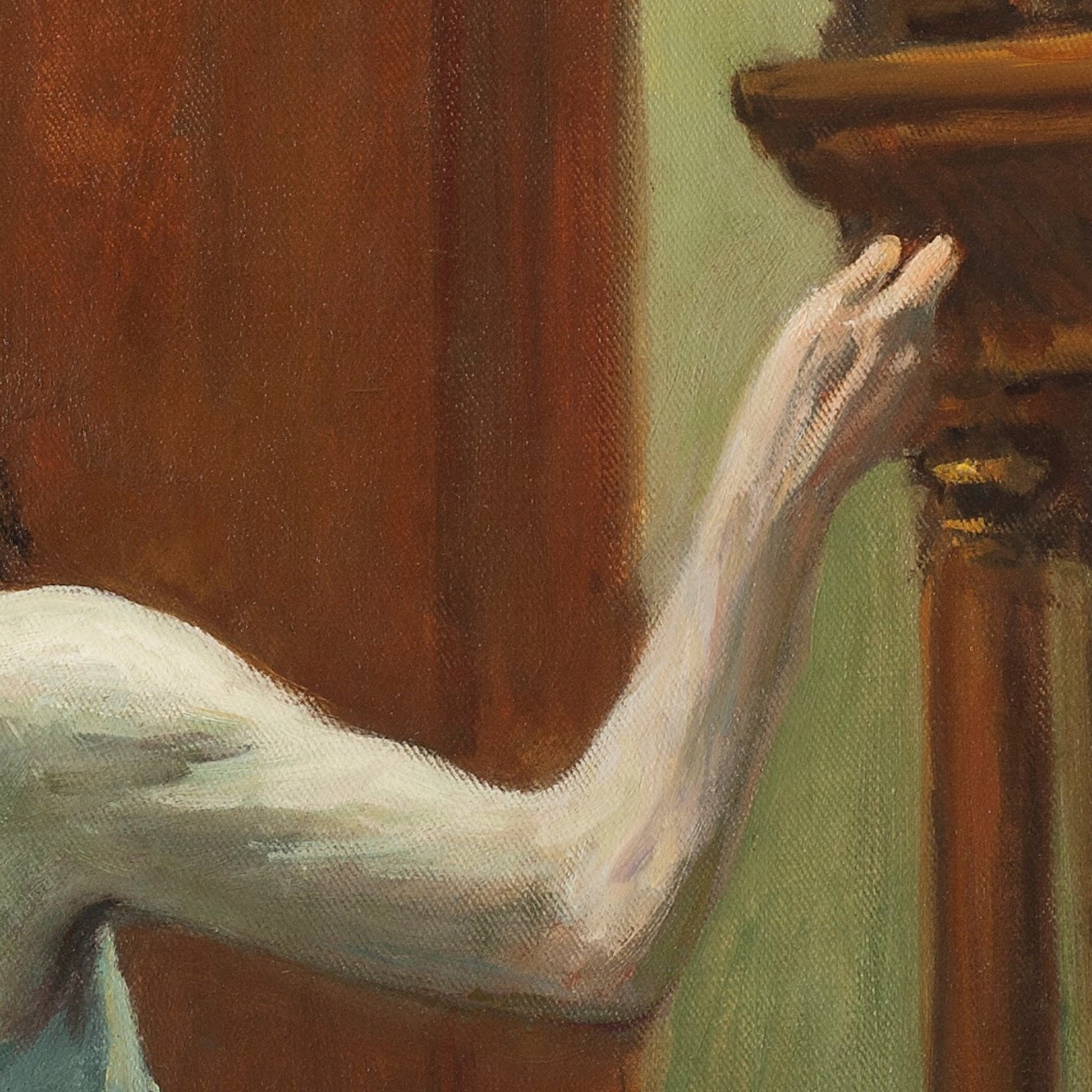 Edward Hopper New York Interior 3D Print: Textured Brushstrokes