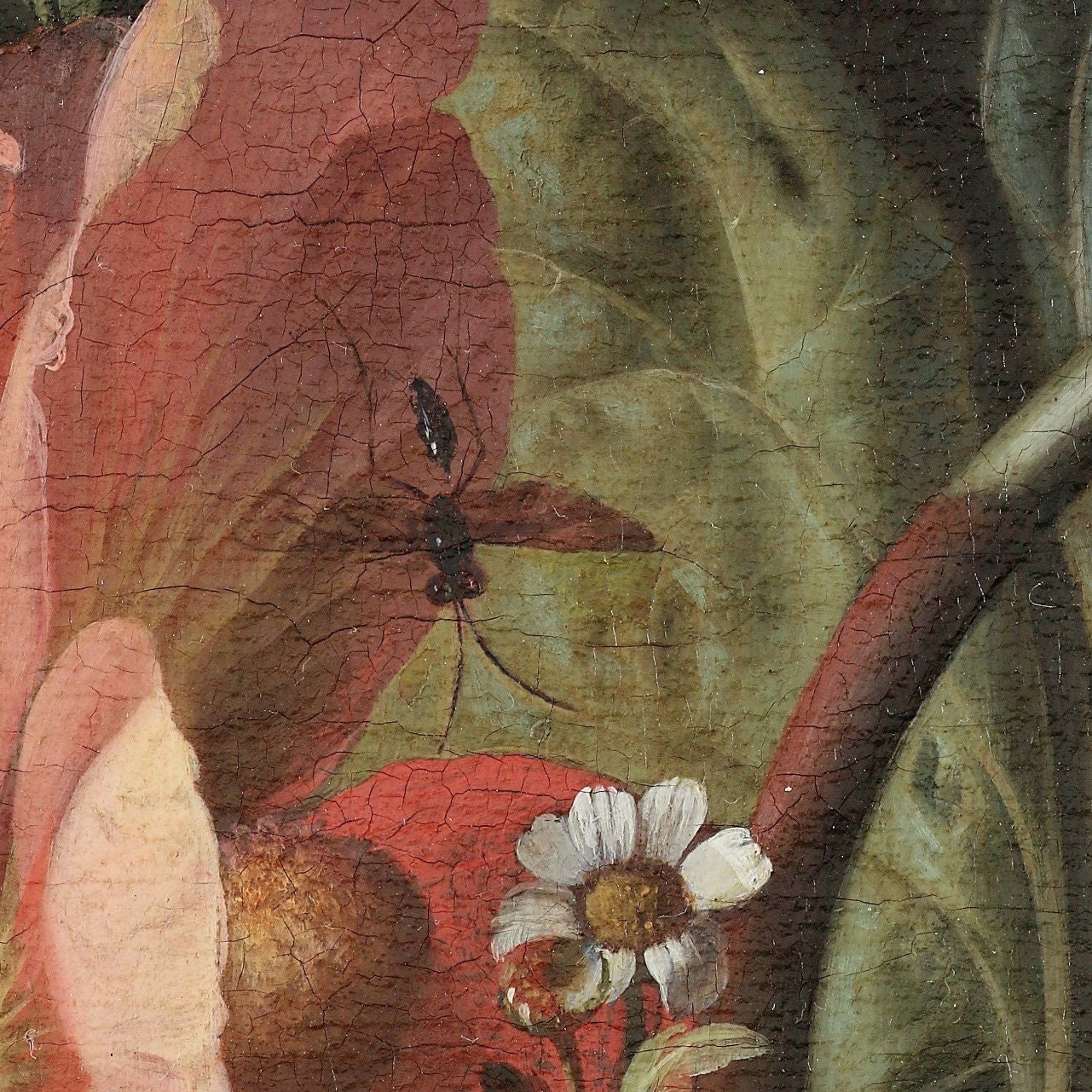 Rachel Ruysch Flower Still Life: Textured 3D Print
